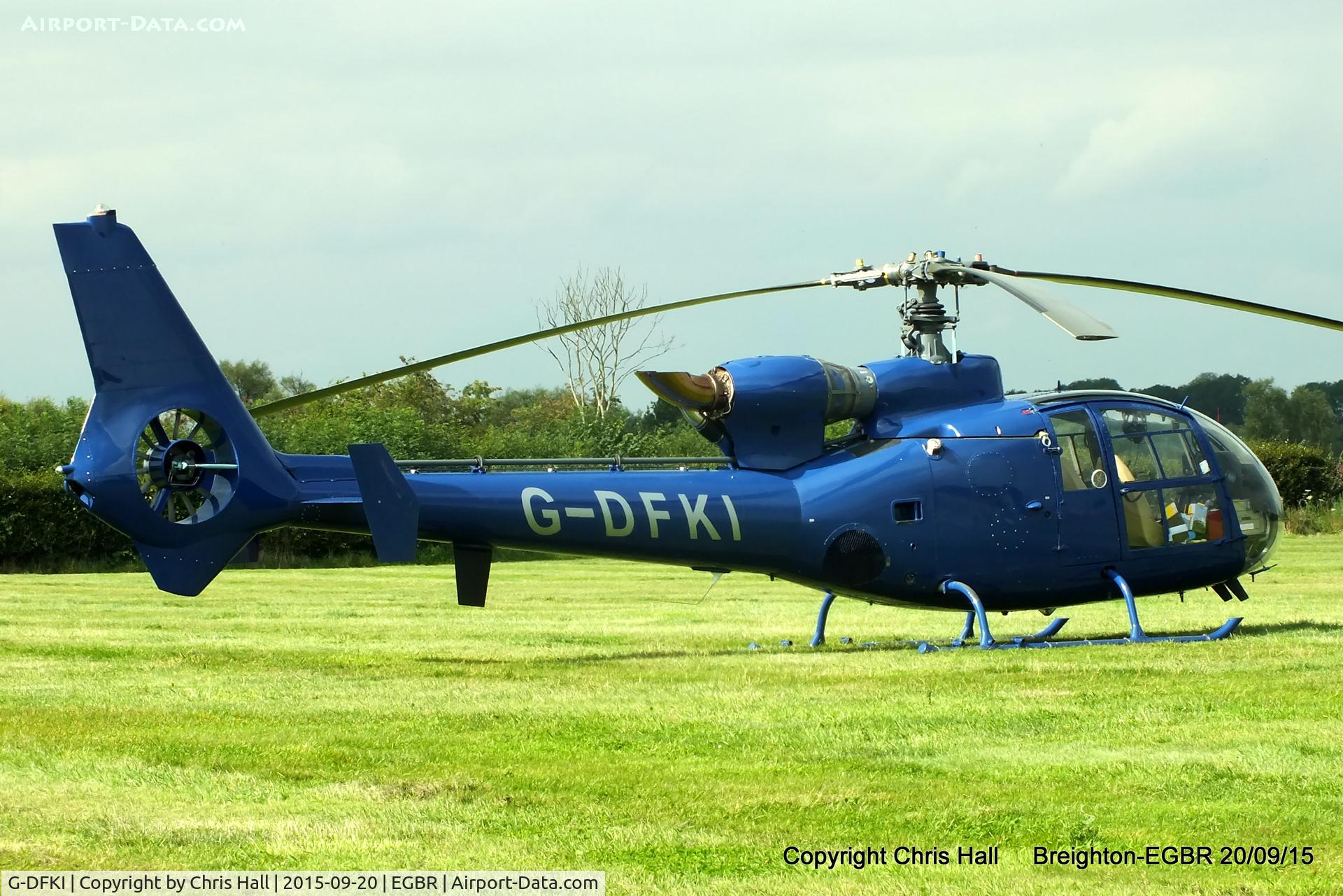 G-DFKI, 1974 Westland SA-341C Gazelle HT2 C/N WA1216, at Breighton's Heli Fly-in, 2015