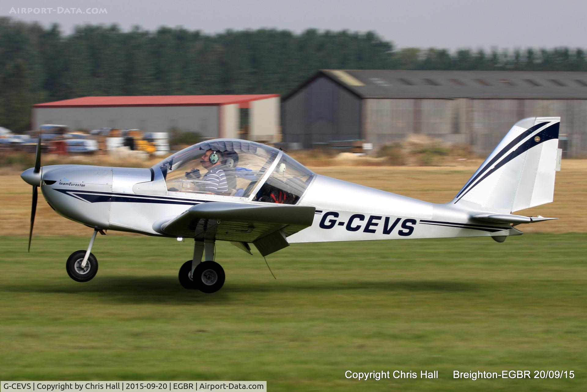 G-CEVS, 2007 Cosmik EV-97 TeamEurostar UK C/N 3102, at Breighton's Heli Fly-in, 2015