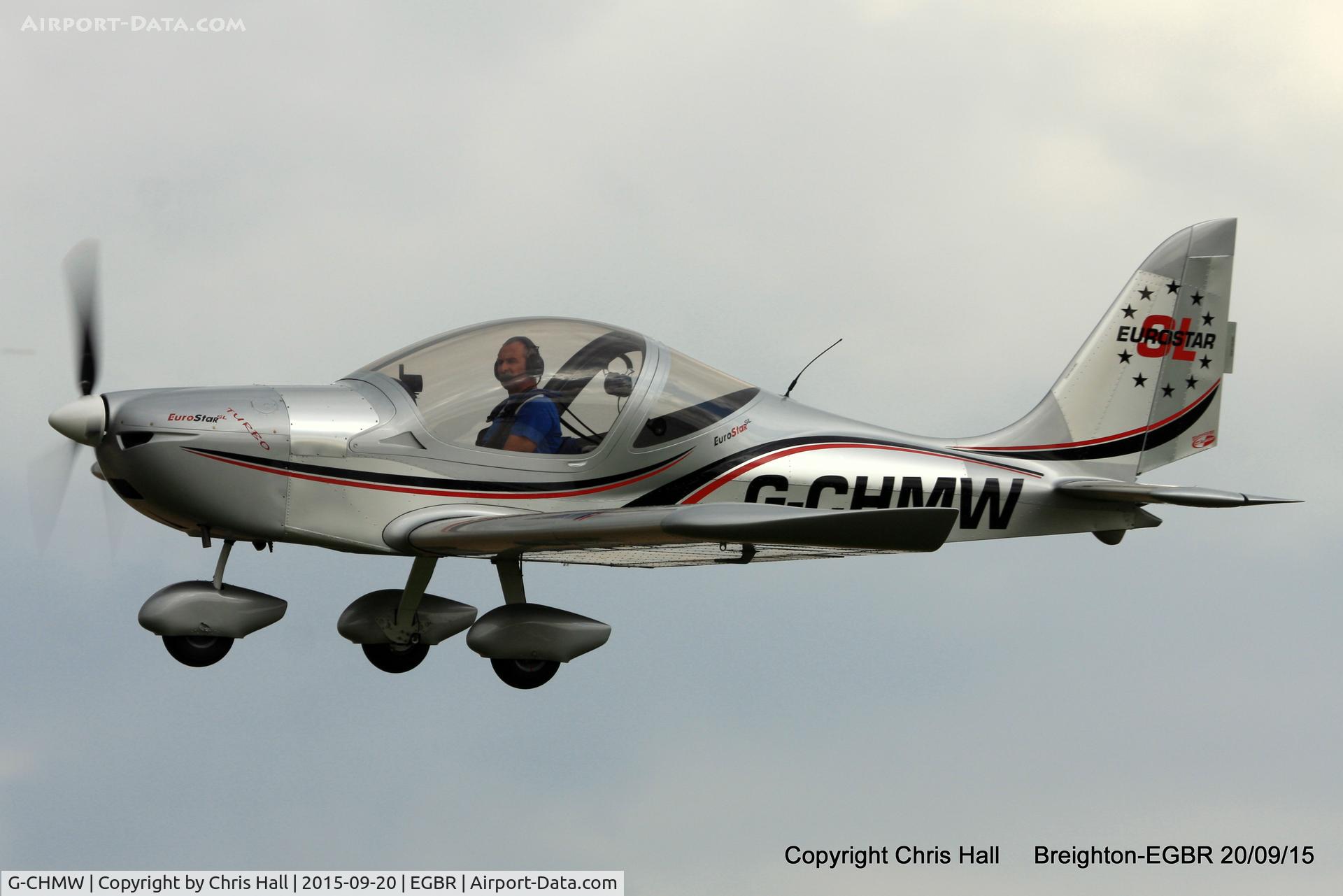 G-CHMW, 2013 Aerotechnik EV-97 Eurostar SL C/N LAA 315B-15158, at Breighton's Heli Fly-in, 2015