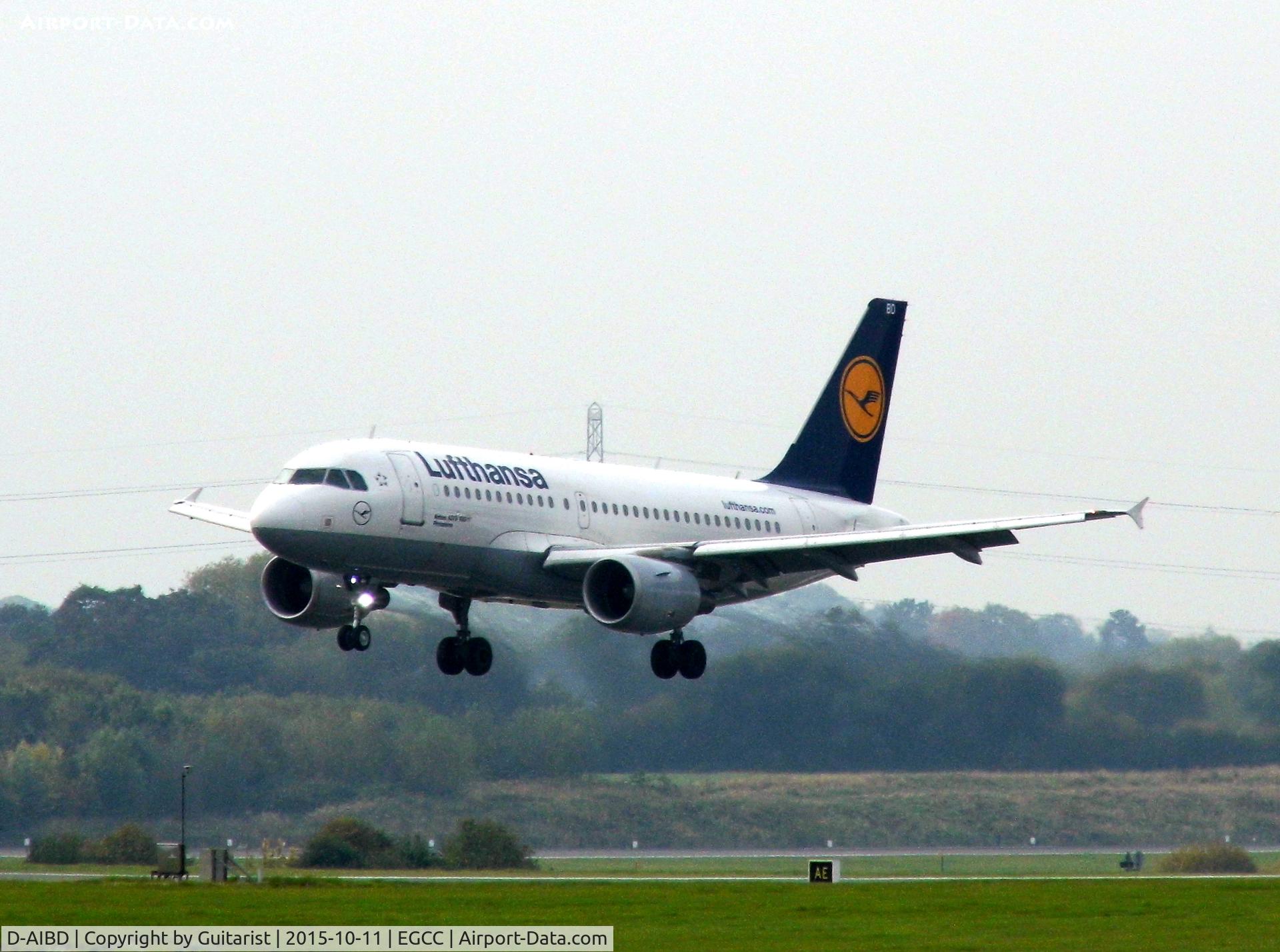 D-AIBD, 2010 Airbus A319-112 C/N 4455, At Manchester