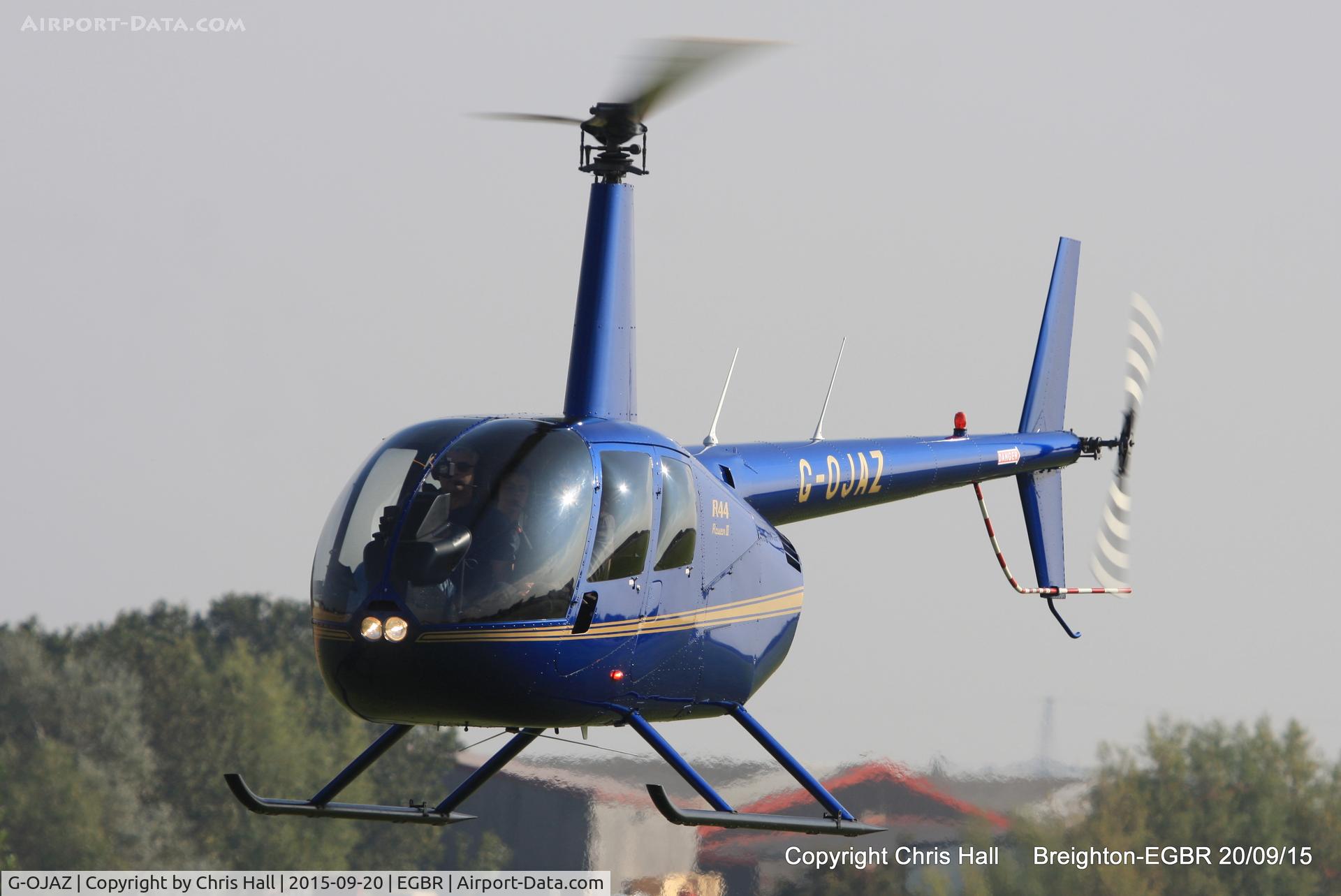 G-OJAZ, 2006 Robinson R44 Raven II C/N 11216, at Breighton's Heli Fly-in, 2015