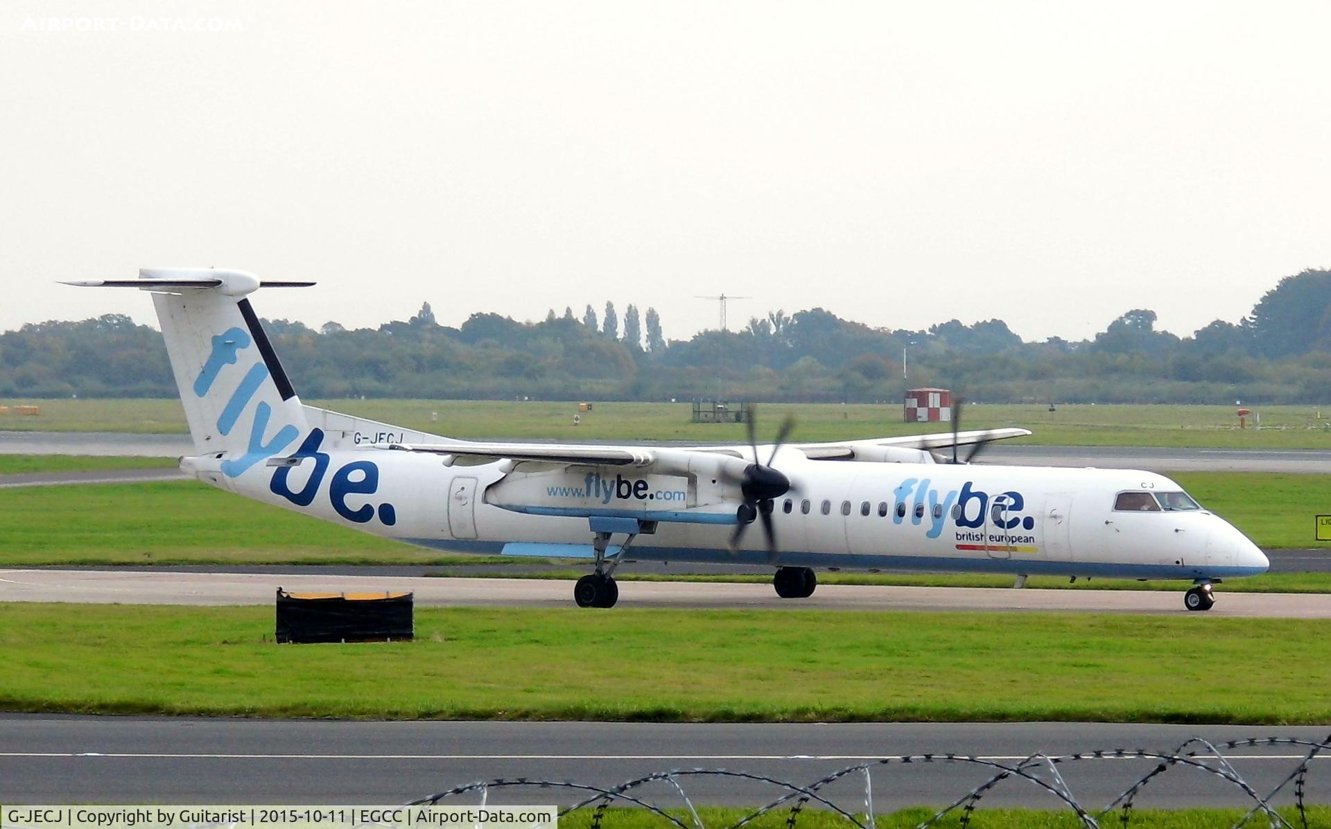 G-JECJ, 2005 De Havilland Canada DHC-8-402Q Dash 8 C/N 4110, At Manchester