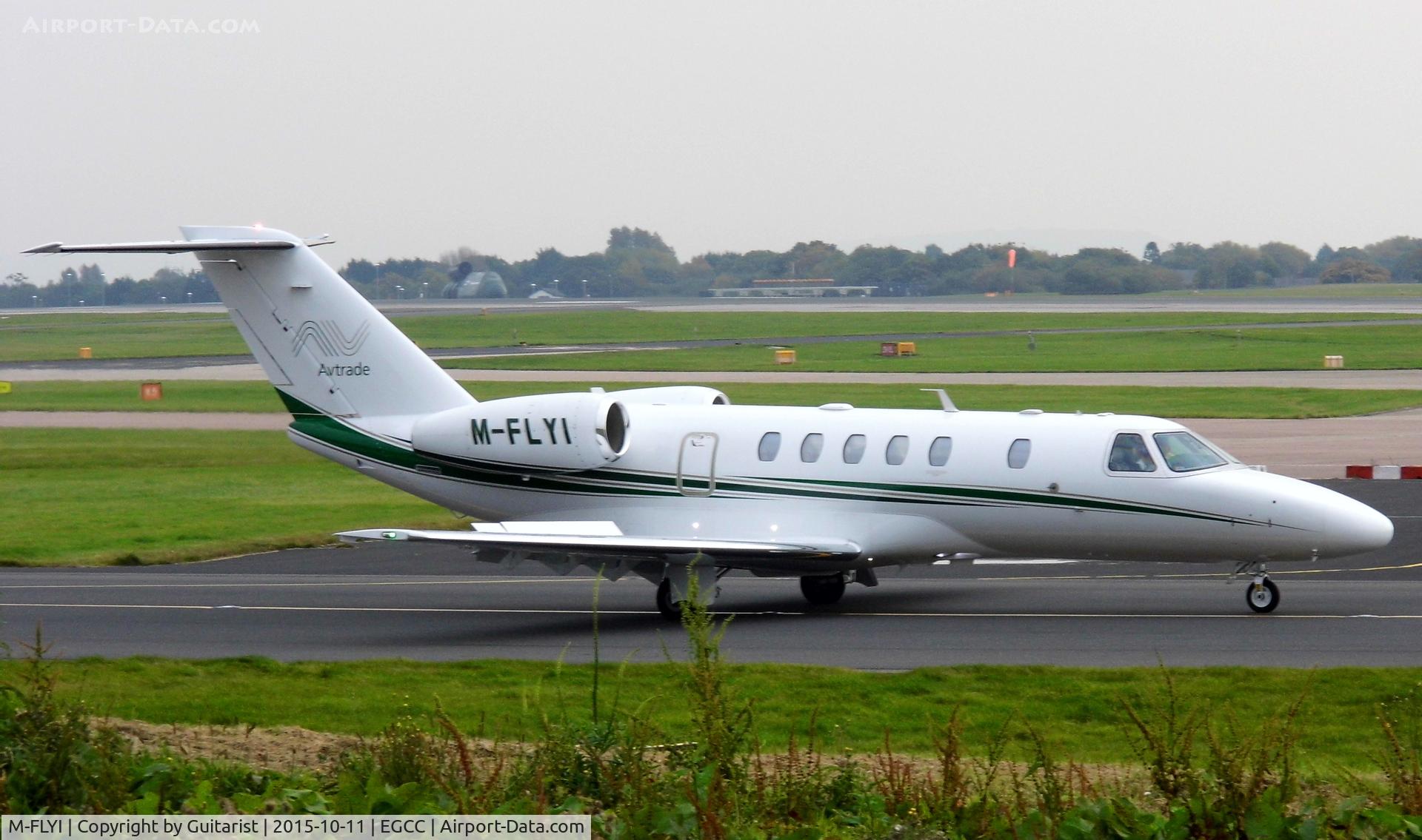 M-FLYI, 2012 Cessna 525C CitationJet CJ4 C/N 525C-0106, At Manchester