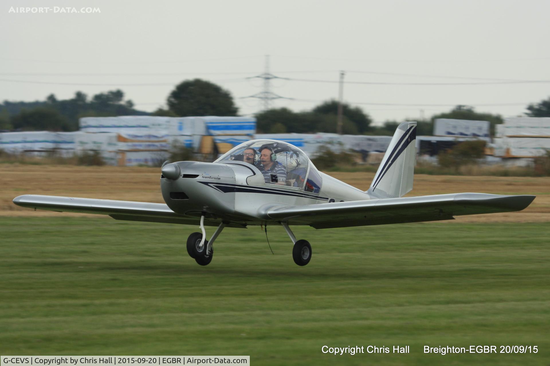 G-CEVS, 2007 Cosmik EV-97 TeamEurostar UK C/N 3102, at Breighton's Heli Fly-in, 2015