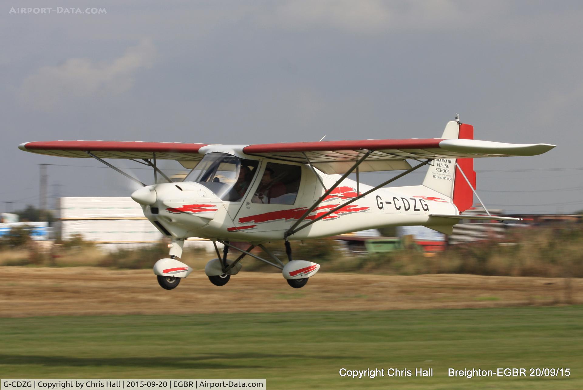 G-CDZG, 2006 Comco Ikarus C42 FB80 C/N 0604-6808, at Breighton's Heli Fly-in, 2015