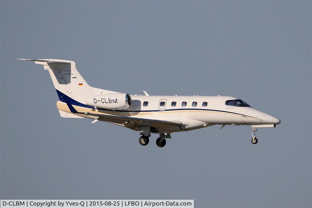D-CLBM, 2013 Embraer EMB-505 Phenom 300 C/N 50500173, Embraer EMB-505 Phenom 300, Short approach rwy 14R, Toulouse-Blagnac airport (LFBO-TLS)