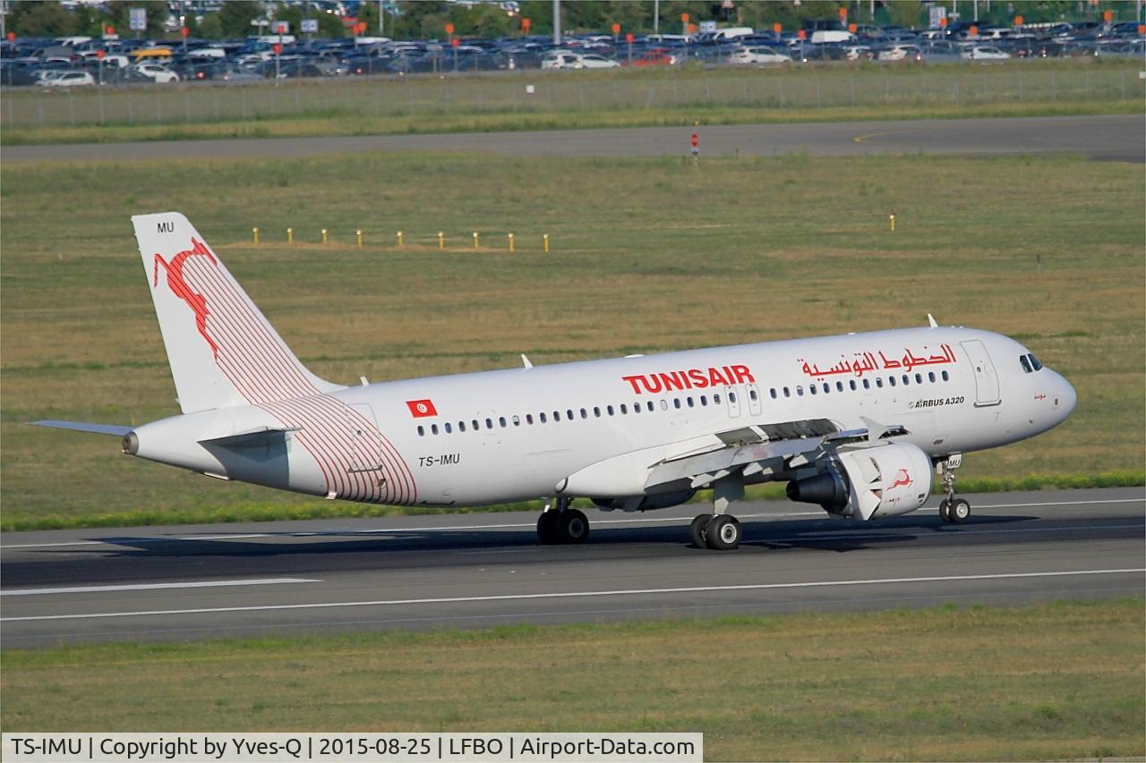 TS-IMU, 2013 Airbus A320-214 C/N 5474, Airbus A320-214, Reverse thrust landing rwy 14R, Toulouse-Blagnac airport (LFBO-TLS)