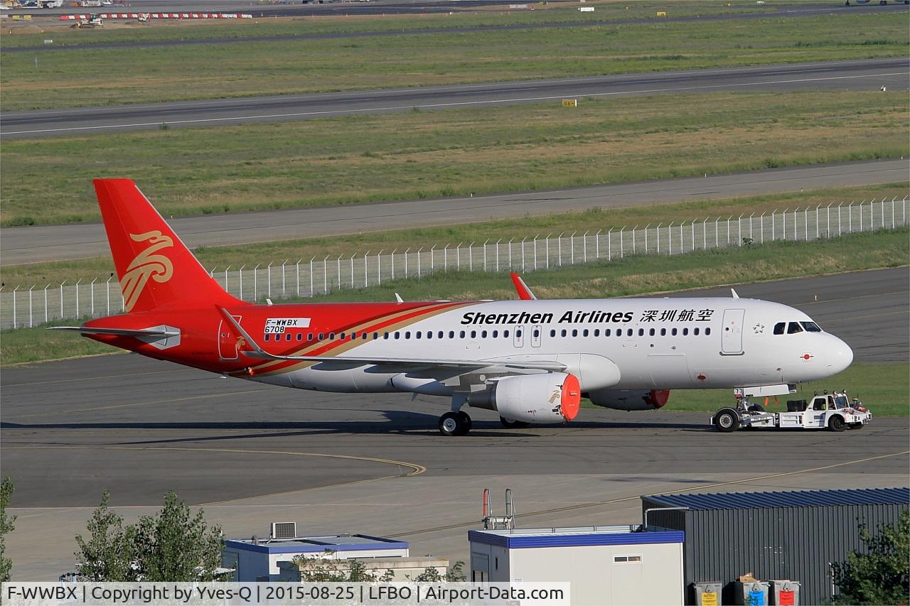 F-WWBX, 2015 Airbus A320-214 C/N 6708, Airbus A320-214, taxiing to Airbus delivery center, Toulouse-Blagnac airport (LFBO-TLS)