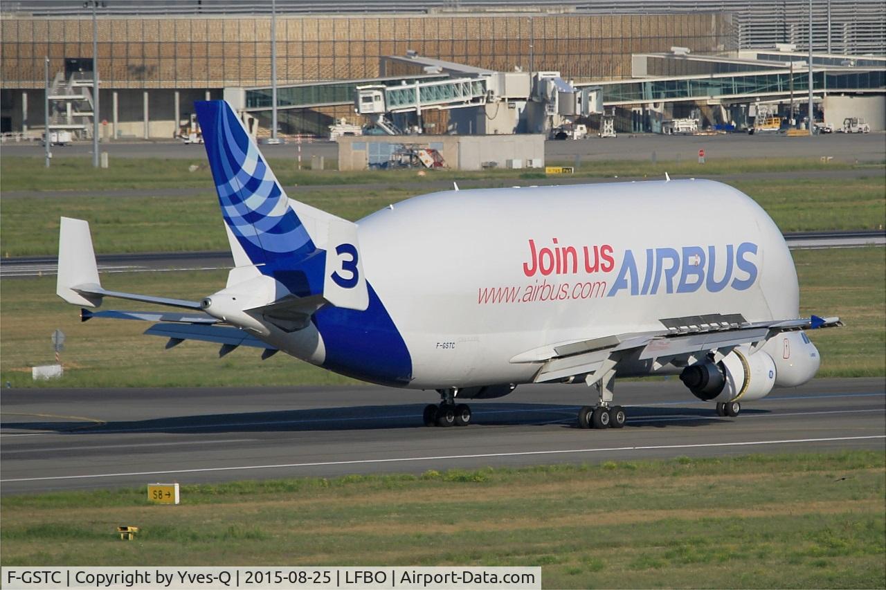 F-GSTC, 1997 Airbus A300B4-608ST Super Transporter C/N 765, Airbus A300B4-608ST Beluga, Landing rwy 14R, Toulouse-Blagnac airport (LFBO-TLS)