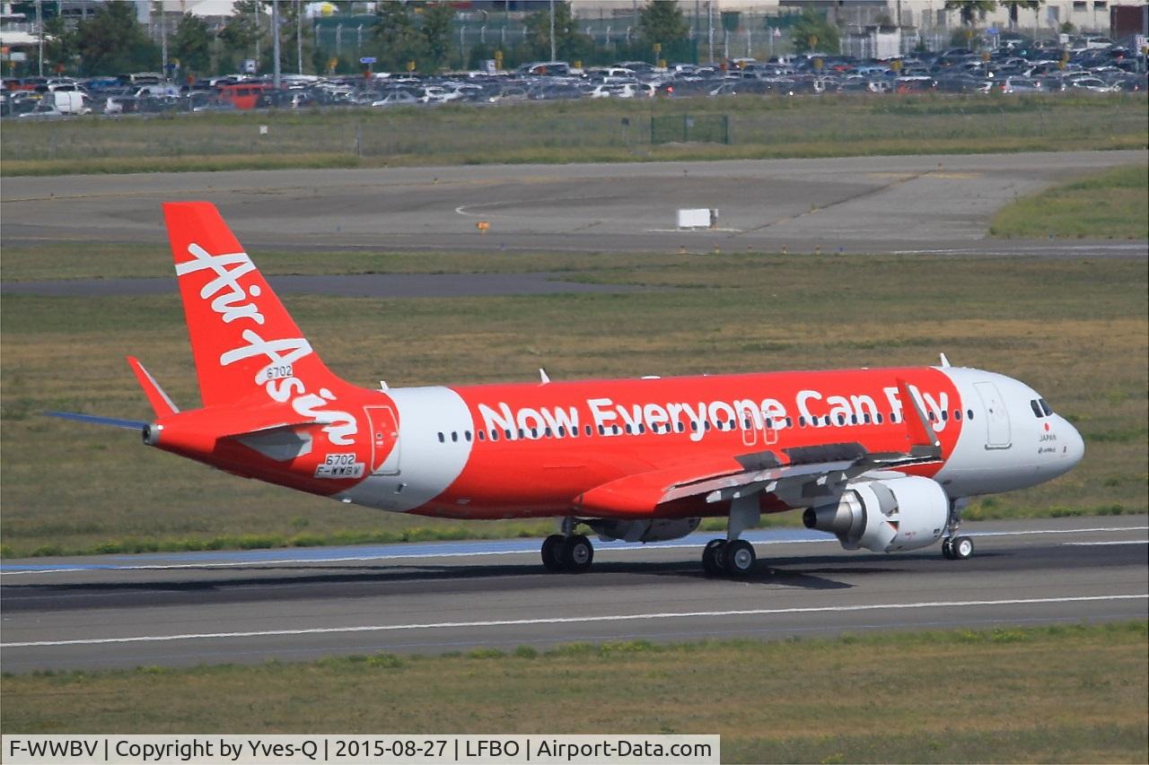 F-WWBV, 2015 Airbus A320-216 C/N 6702, Airbus A320-216, Landing rwy 14R, Toulouse-Blagnac Airport (LFBO-TLS)
