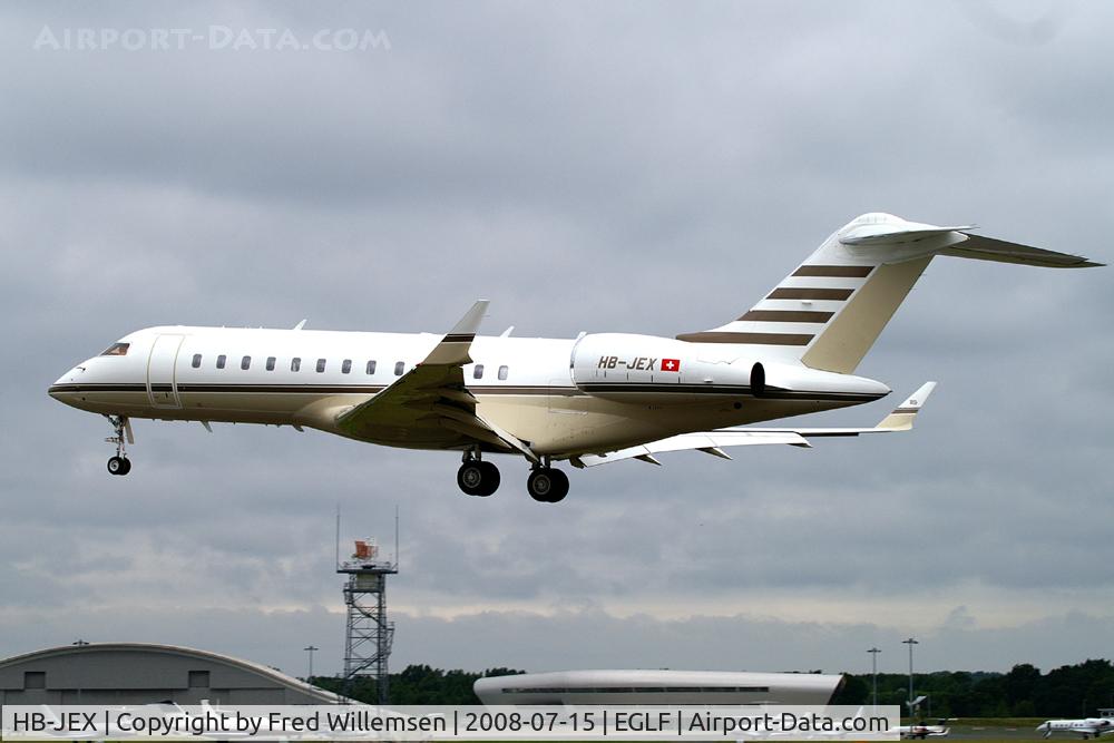 HB-JEX, 2005 Bombardier Global Express (BD-700-1A10) C/N 9145, 