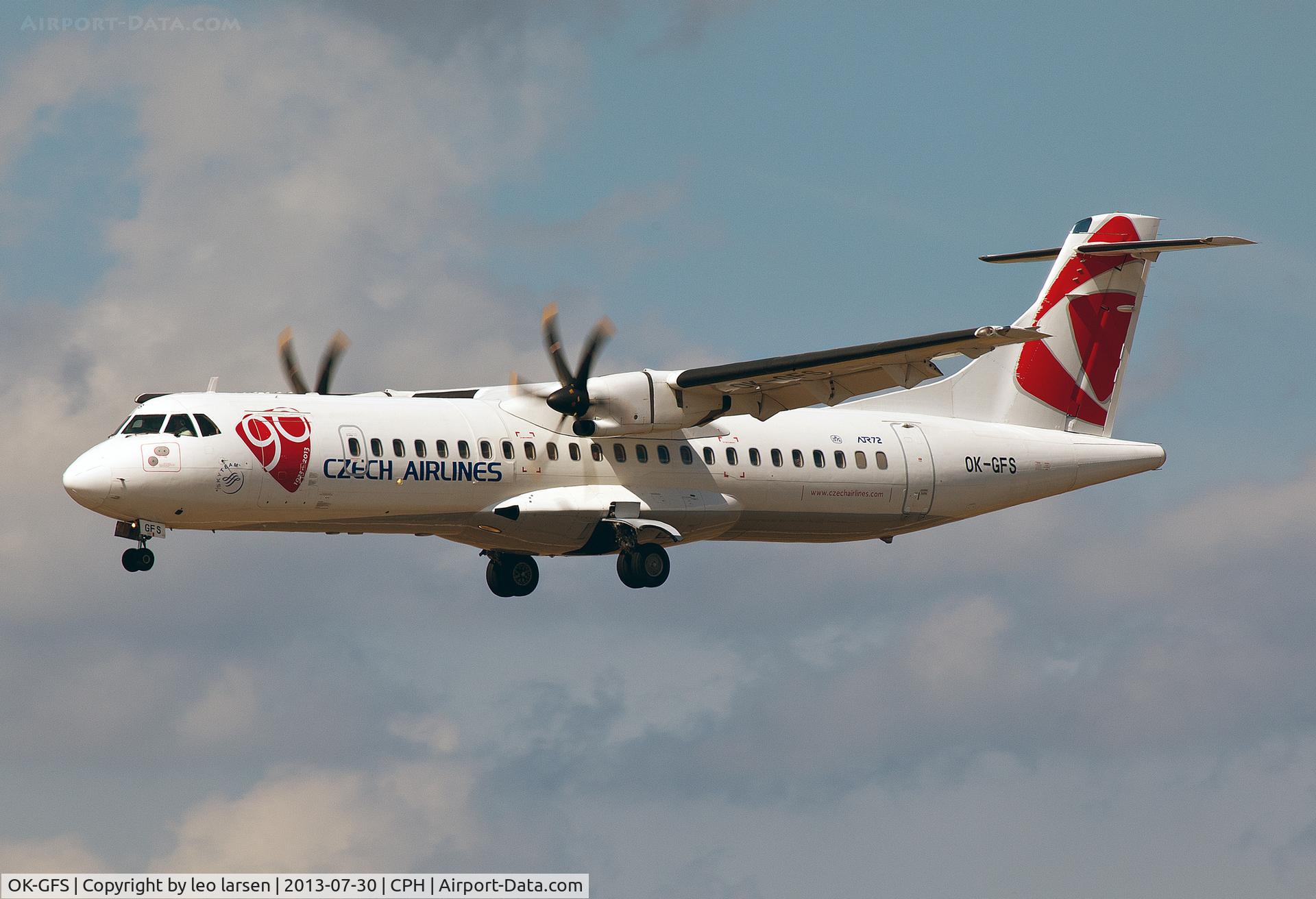 OK-GFS, 2001 ATR 72-212A C/N 679, Copenhagen 30.7.13