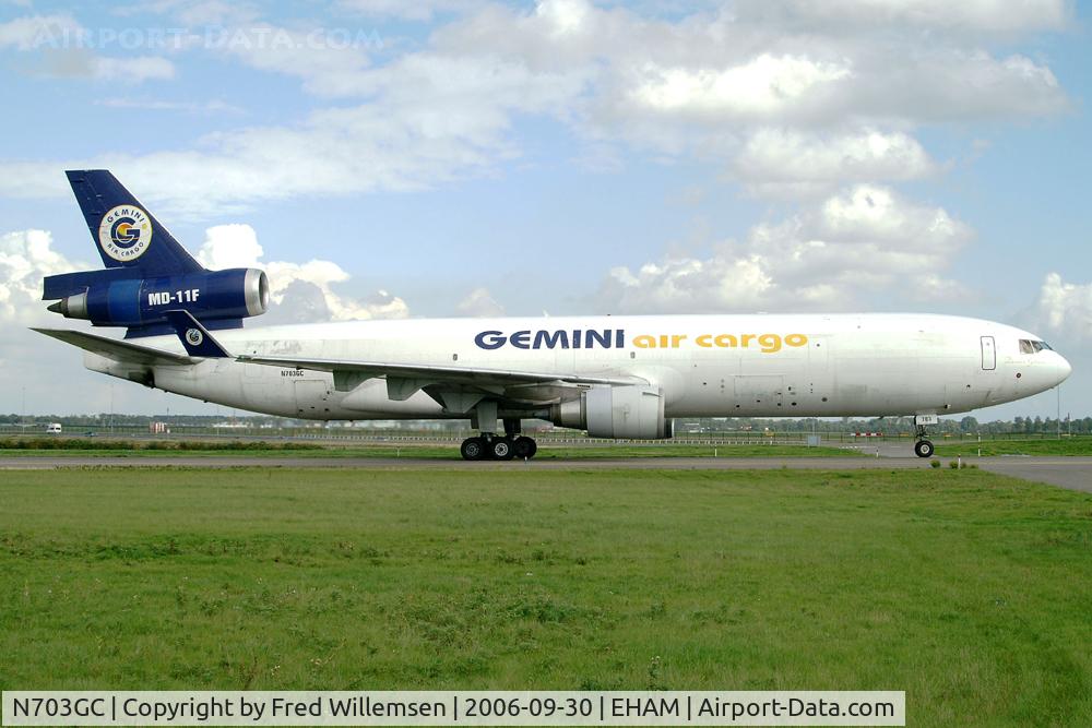 N703GC, 1990 McDonnell Douglas MD-11F C/N 48411, GEMINI