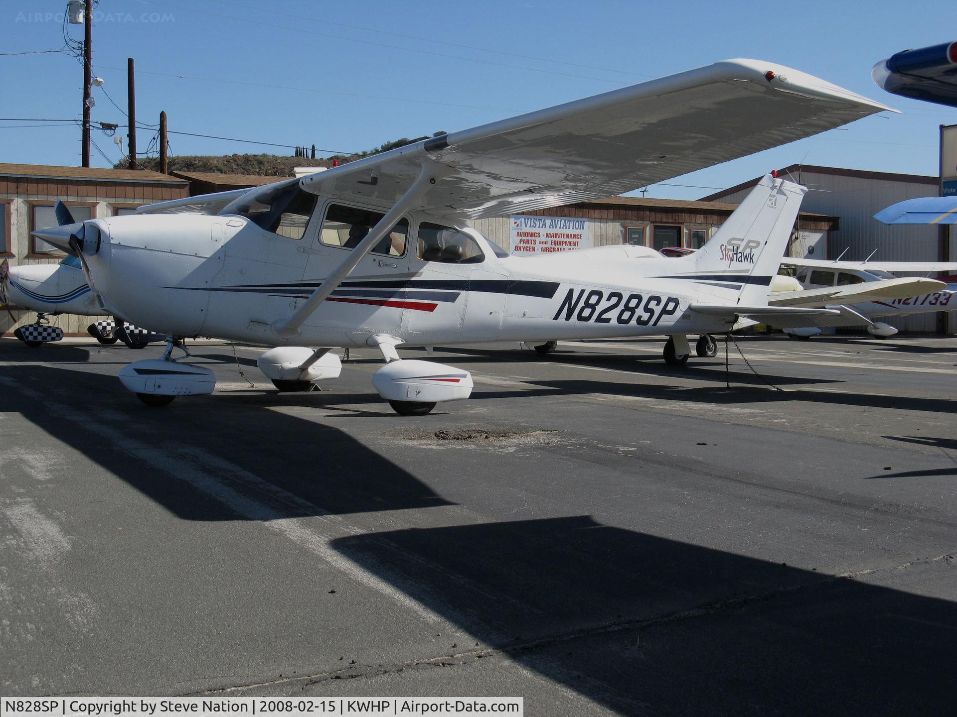 N828SP, 2001 Cessna 172S C/N 172S8741, Vista Aviation 2001 Cessna 172S Skyhawk @ Whiteman Airport, Pacoima, CA home base