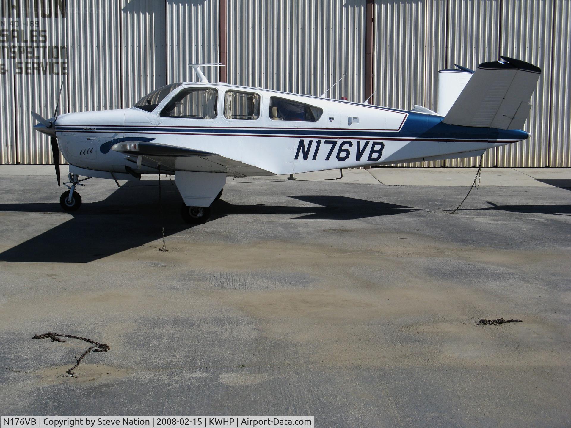 N176VB, 1976 Beech V35B Bonanza C/N D-9926, Locally-based 1976 V35B Bonanza @ Whiteman Airport, Pacoima, CA