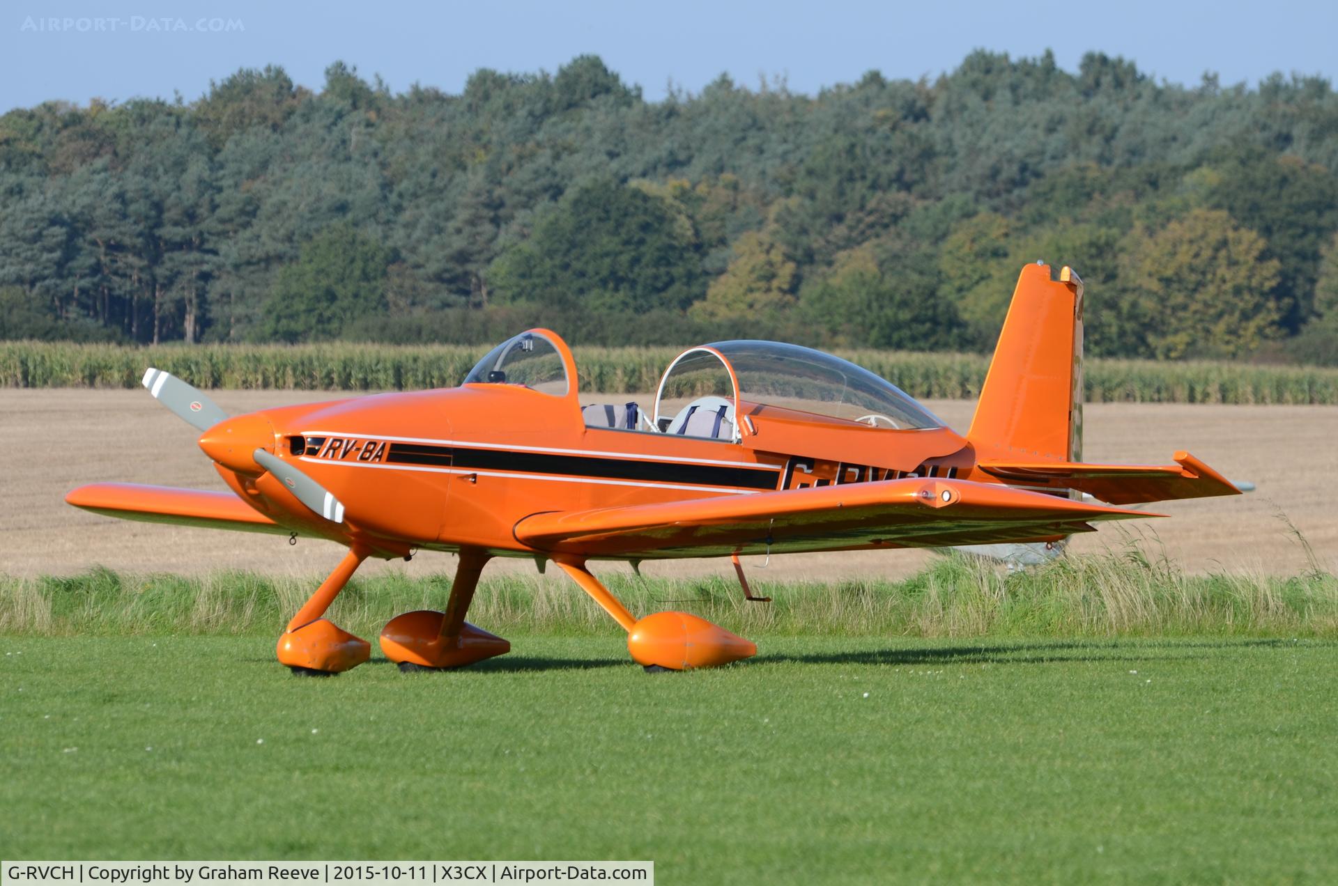 G-RVCH, 2009 Vans RV-8A C/N PFA 303-14116, Parked at Northrepps.