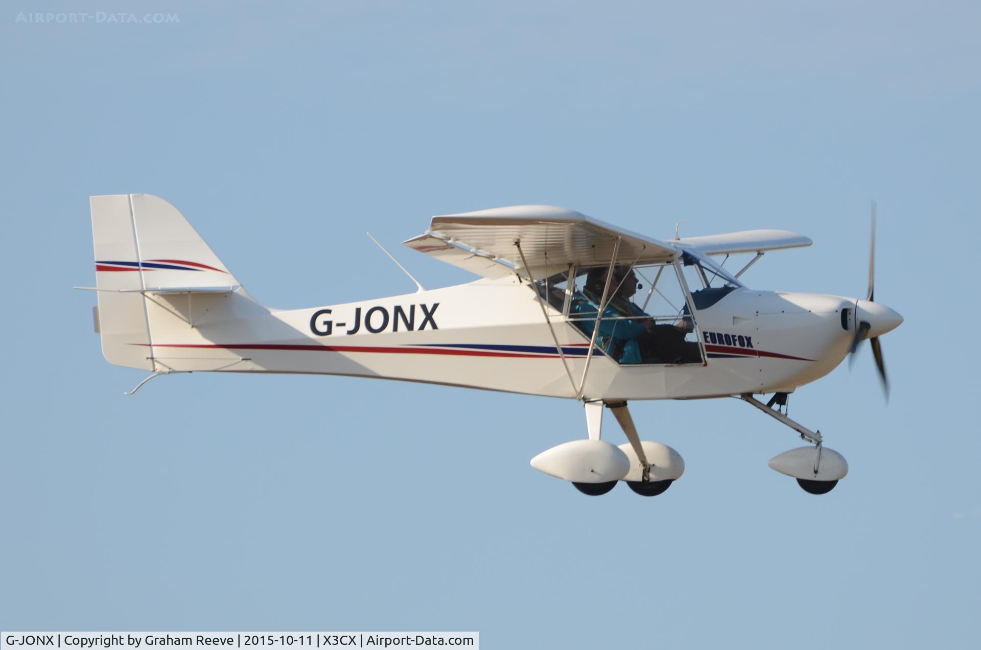 G-JONX, 2010 Aeropro Eurofox 912(1) C/N BMAA/HB/597, Landing at Northrepps.