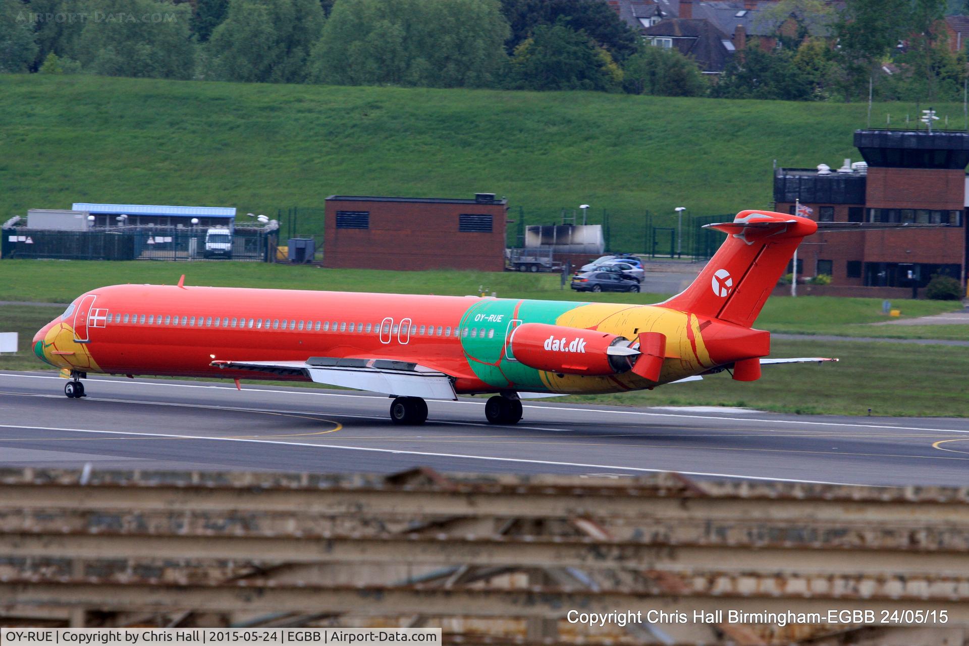 OY-RUE, 1990 McDonnell Douglas MD-83 (DC-9-83) C/N 49936, Danish Air Transport (DAT)