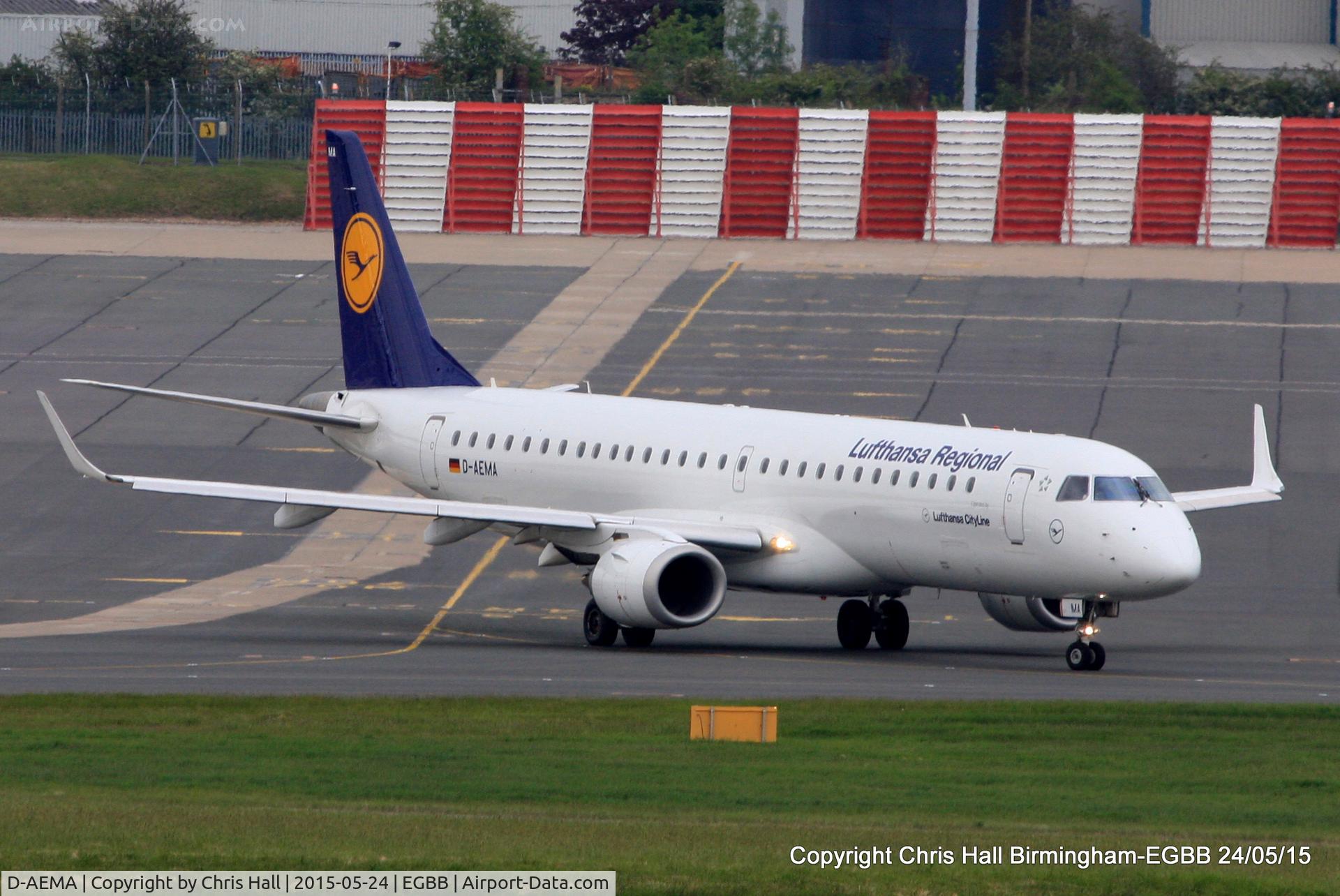 D-AEMA, 2009 Embraer 195LR (ERJ-190-200LR) C/N 19000290, Lufthansa Regional