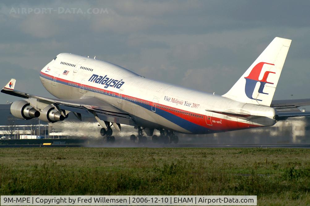 9M-MPE, 1993 Boeing 747-4H6 C/N 25702, MALAYSIAN