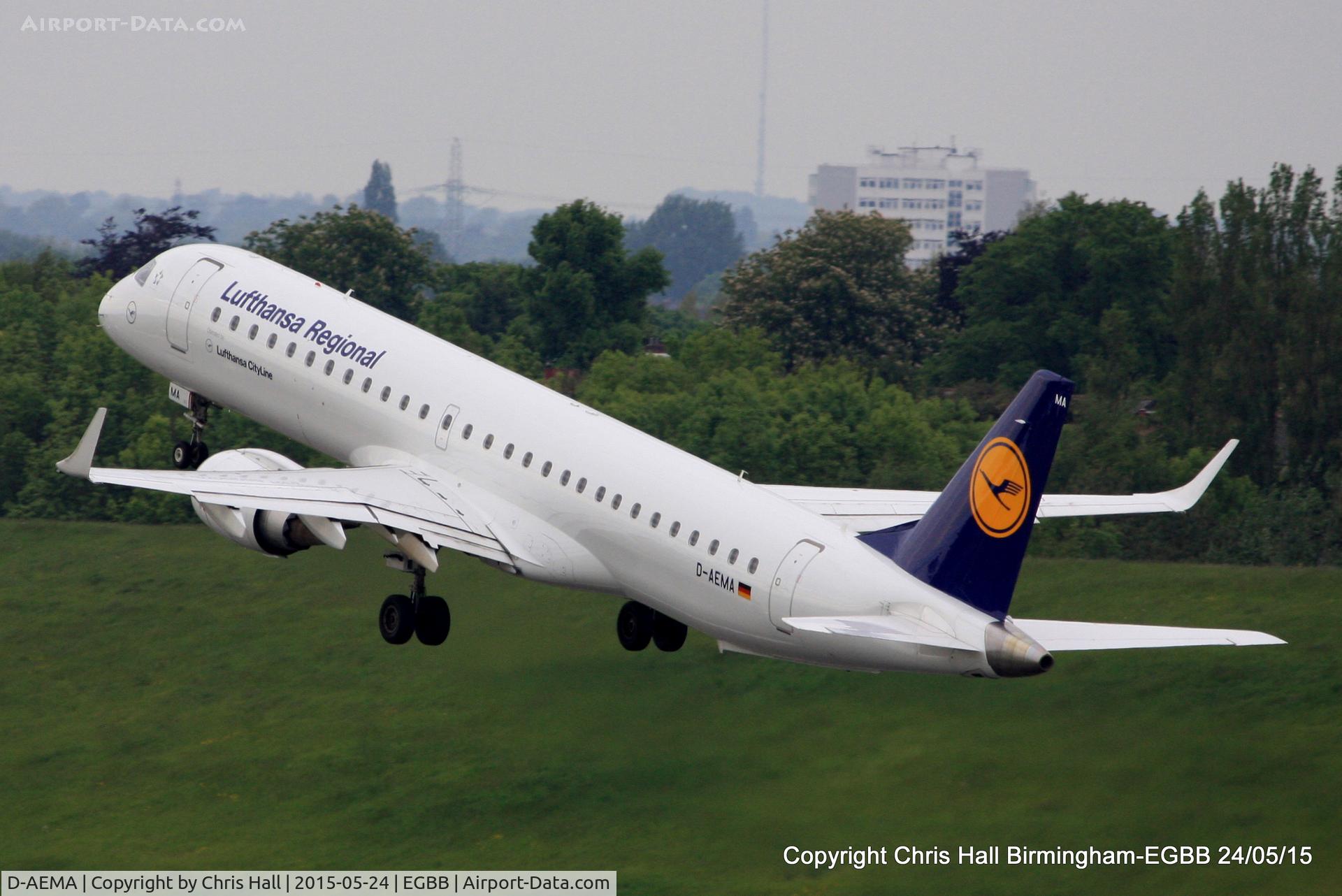 D-AEMA, 2009 Embraer 195LR (ERJ-190-200LR) C/N 19000290, Lufthansa Regional
