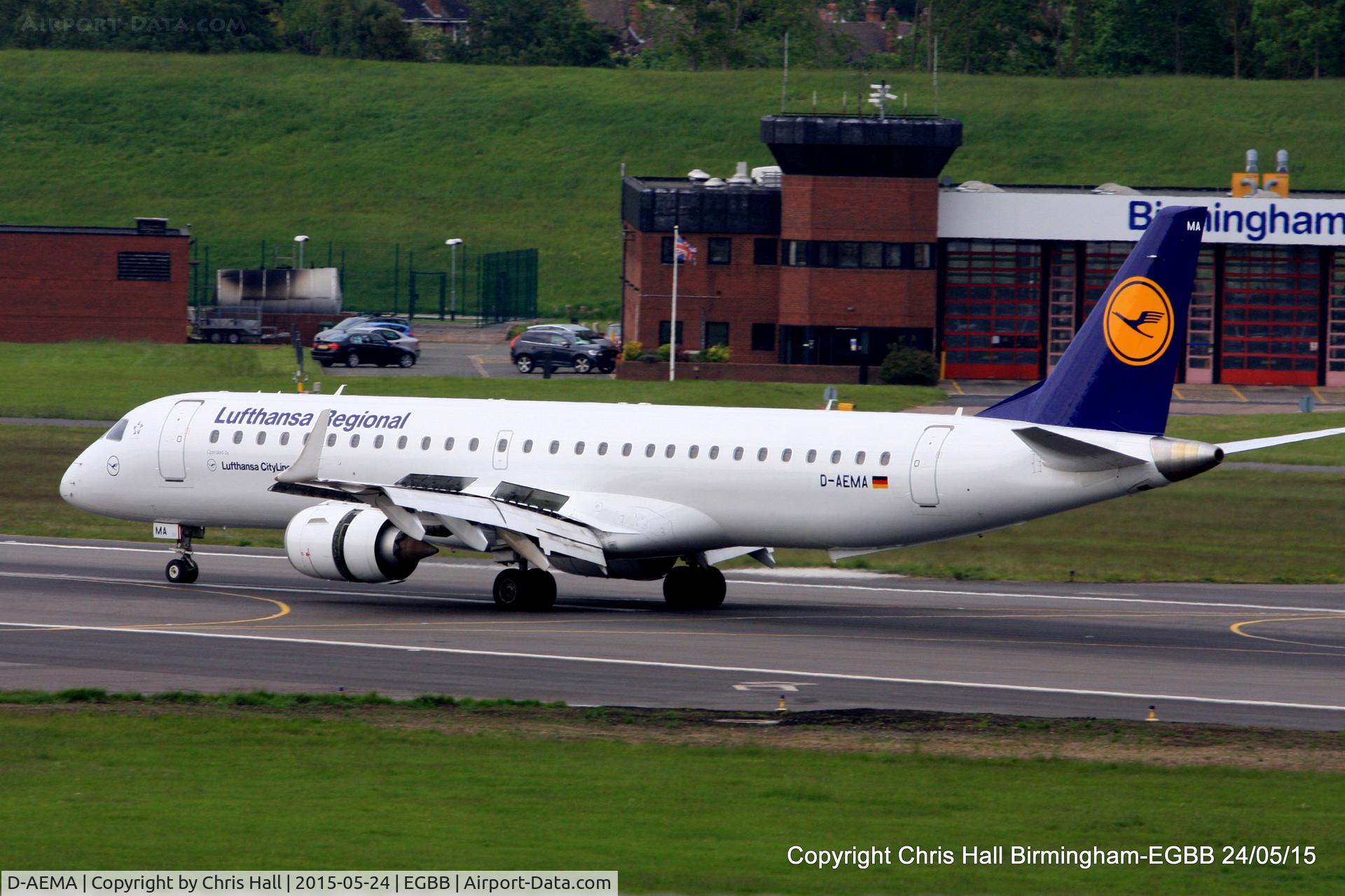 D-AEMA, 2009 Embraer 195LR (ERJ-190-200LR) C/N 19000290, Lufthansa Regional