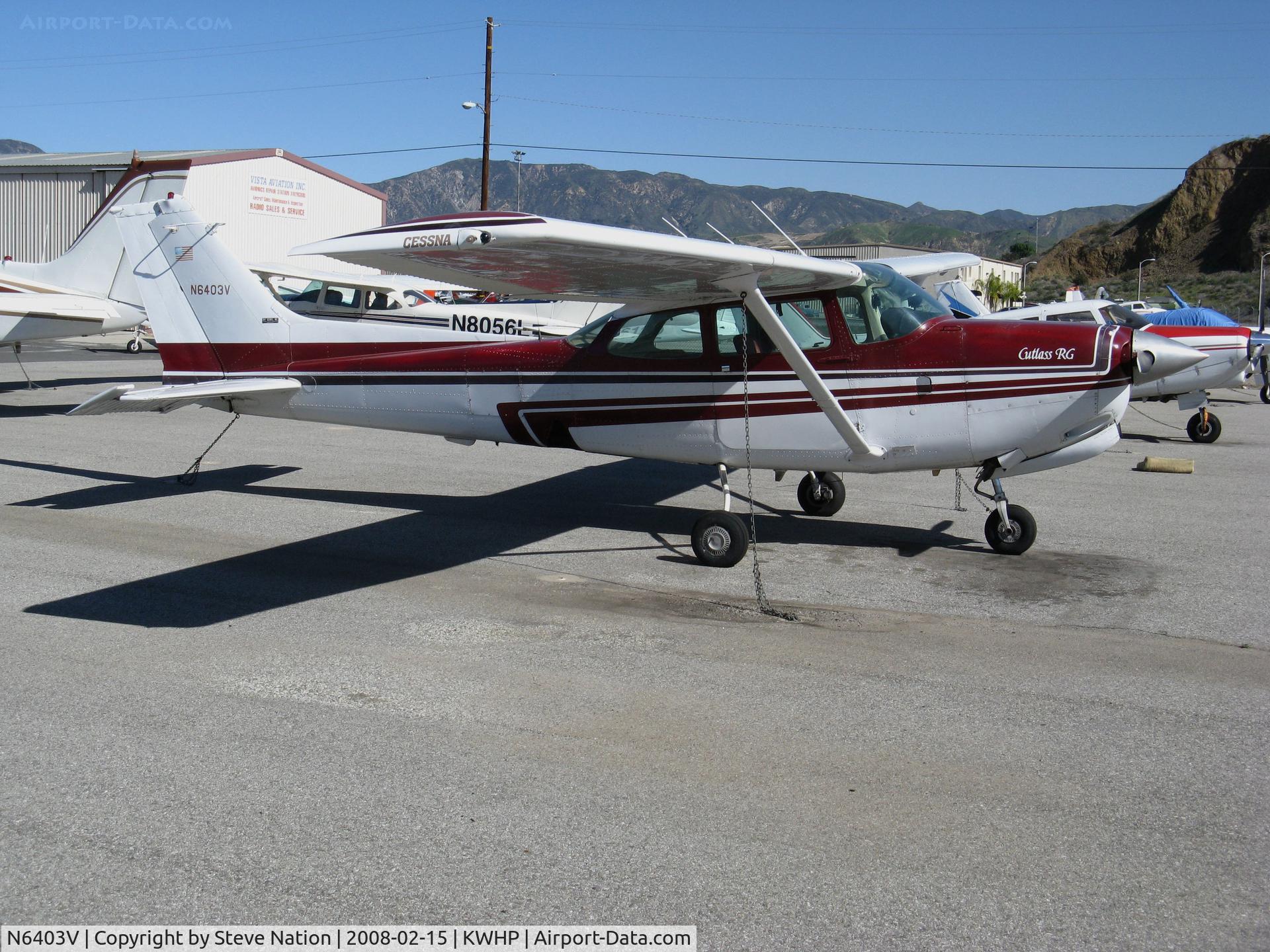 N6403V, 1980 Cessna 172RG Cutlass RG C/N 172RG0665, Vista Aviation 1980 Cessna 172RG @ Whiteman Airport, Pacoima, CA home base