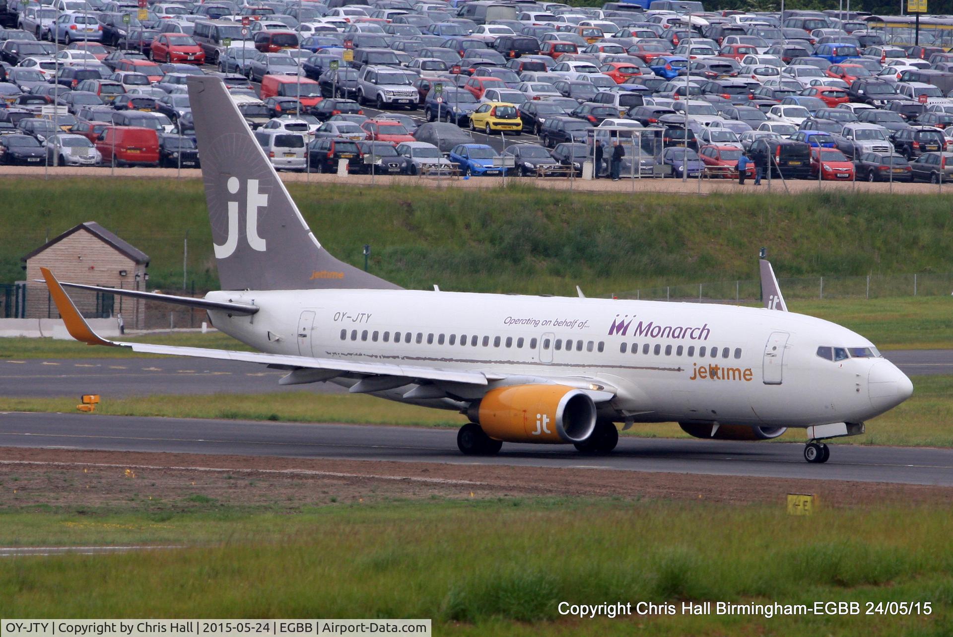 OY-JTY, 2001 Boeing 737-7Q8 C/N 30727, Jettime operating for Monarch