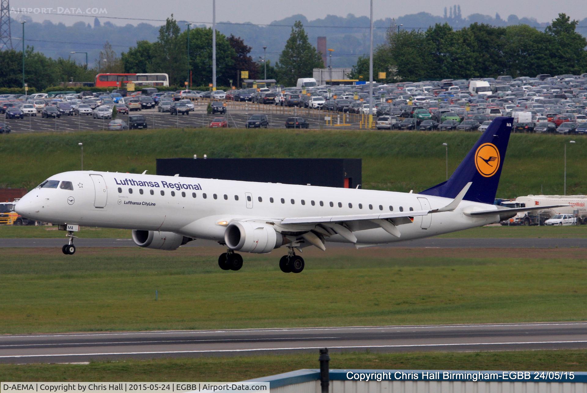 D-AEMA, 2009 Embraer 195LR (ERJ-190-200LR) C/N 19000290, Lufthansa Regional