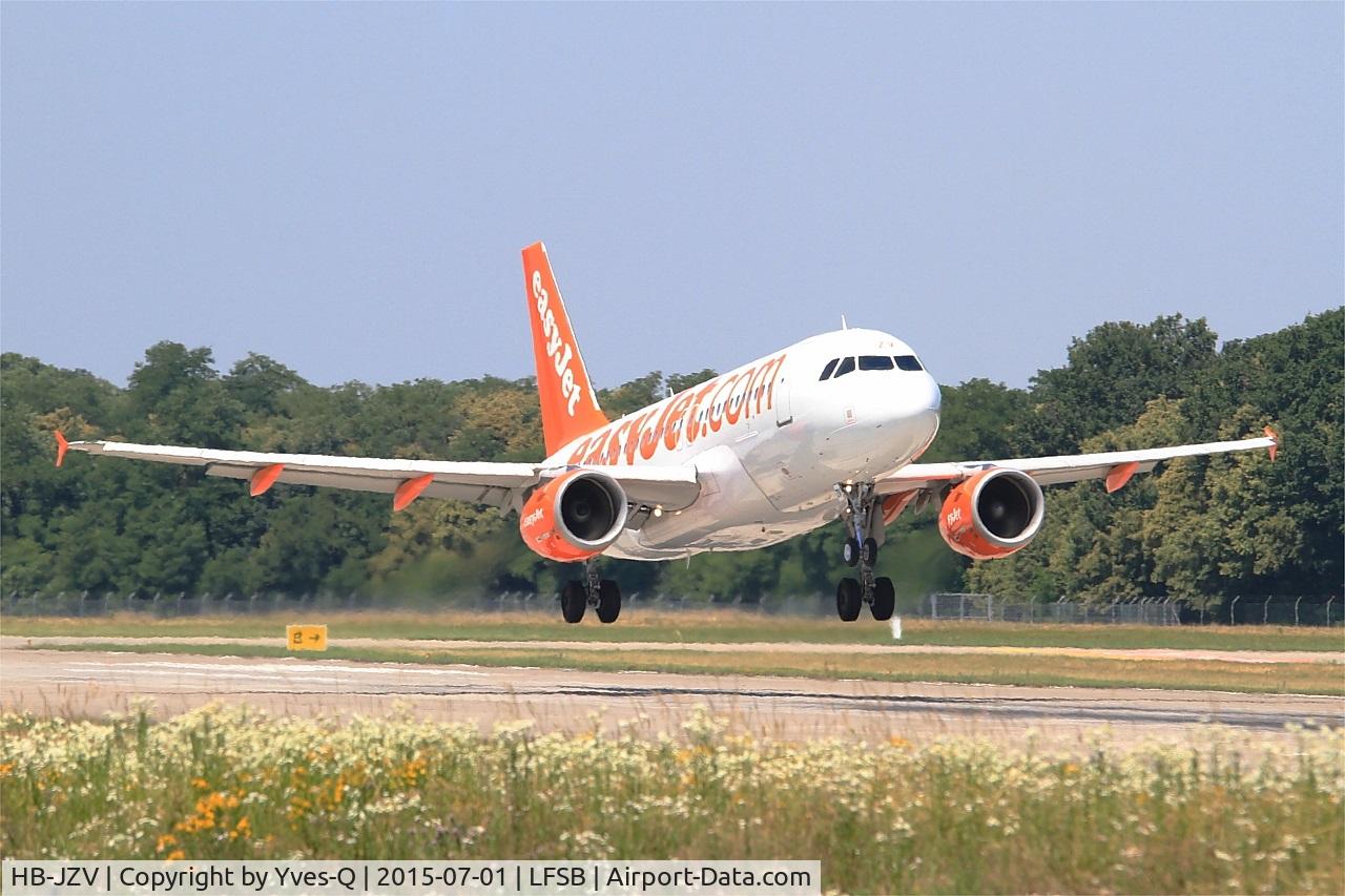 HB-JZV, 2006 Airbus A319-111 C/N 2709, Airbus A319-111, On final rwy 15, Bâle-Mulhouse-Fribourg airport (LFSB-BSL)