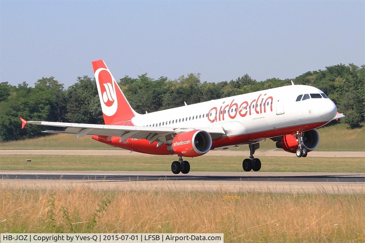 HB-JOZ, 2011 Airbus A320-214 C/N 4631, Airbus A320-214, Landing rwy 15, Bâle-Mulhouse-Fribourg airport (LFSB-BSL)