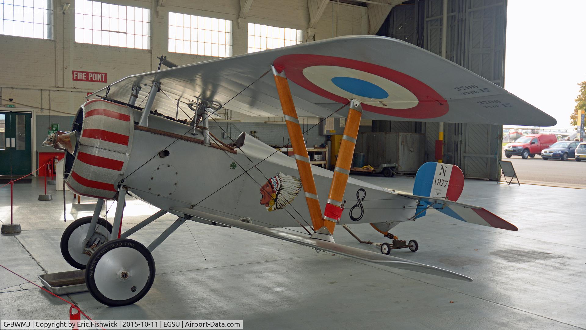 G-BWMJ, 1981 Nieuport 17 Scout Replica C/N PFA 121-12351, 4. G-BWMJ at the Imperial War Museum, Duxford, Cambridgeshire.