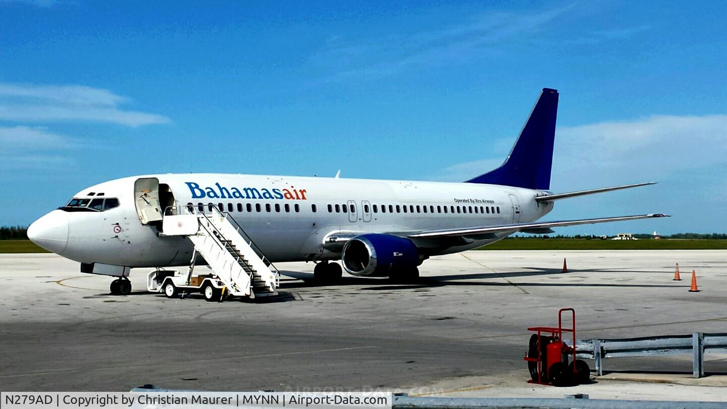 N279AD, 1992 Boeing 737-4Q8 C/N 26279, Bahamas Air