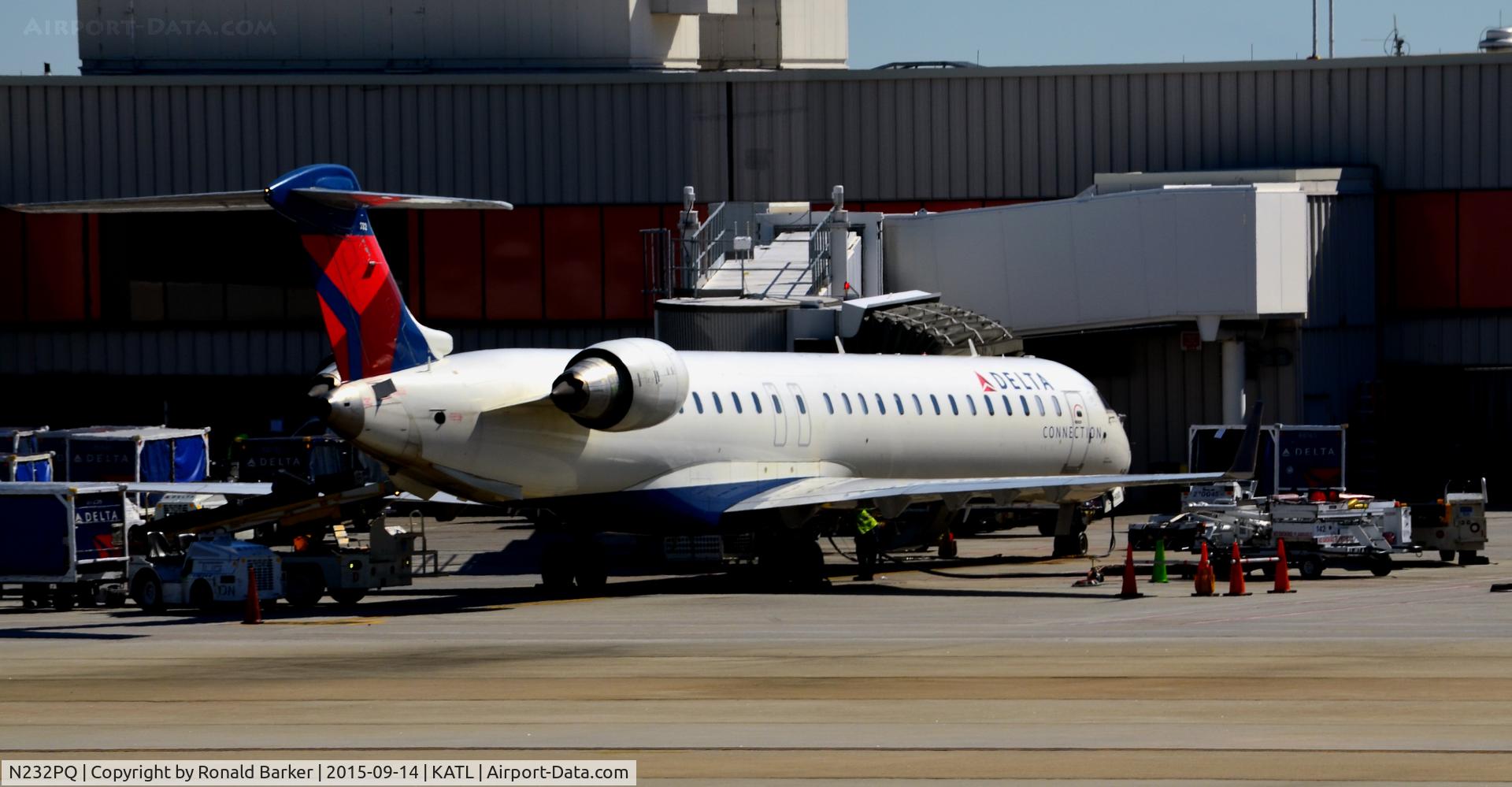 N232PQ, 2010 Bombardier CRJ-900ER (CL-600-2D24) C/N 15232, At the gate Atlanta