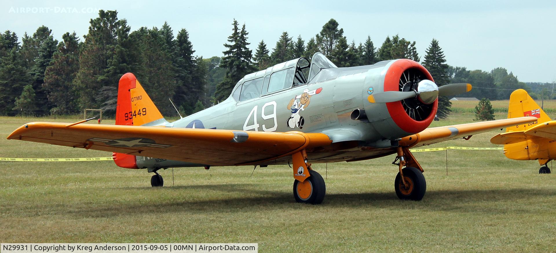 N29931, 1943 North American AT-6G Texan C/N 168-583 (49-3449), 2015 Gerry Beck Memorial Gathering of Airplanes