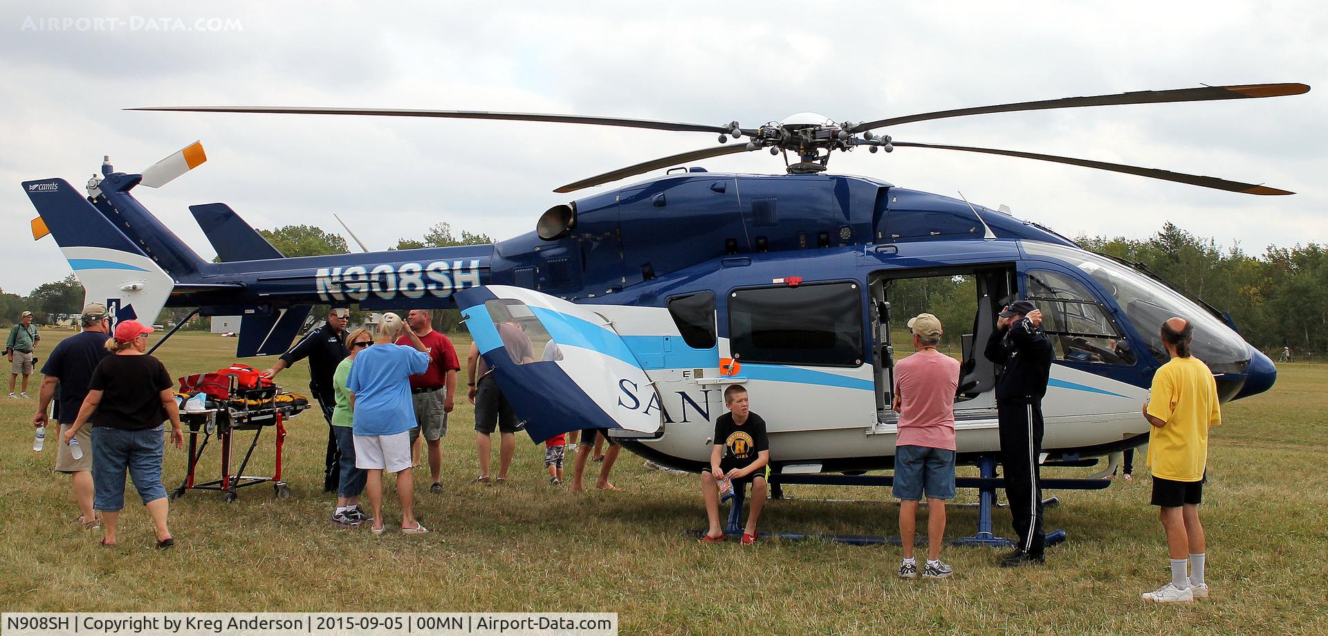 N908SH, Eurocopter-Kawasaki EC-145 (BK-117C-2) C/N 9482, 2015 Gerry Beck Memorial Gathering of Airplanes