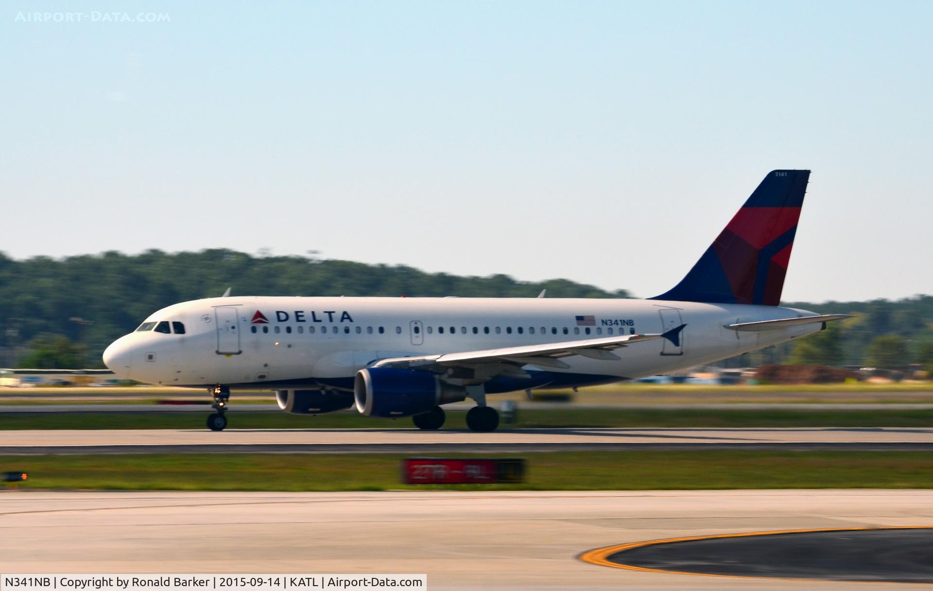 N341NB, 2002 Airbus A319-114 C/N 1738, Takeoff Atlanta