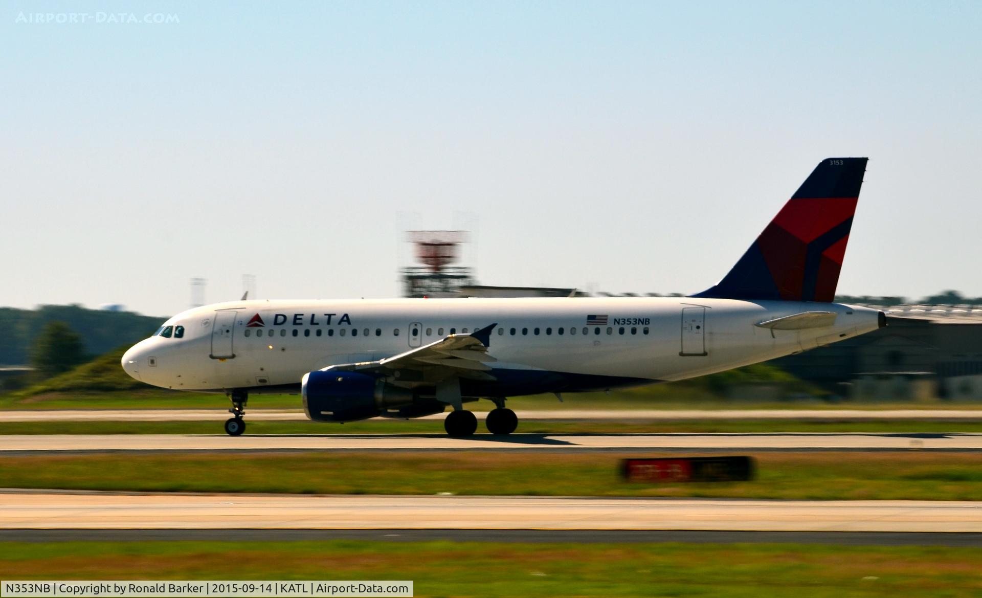 N353NB, 2002 Airbus A319-114 C/N 1828, Takeoff Atlanta