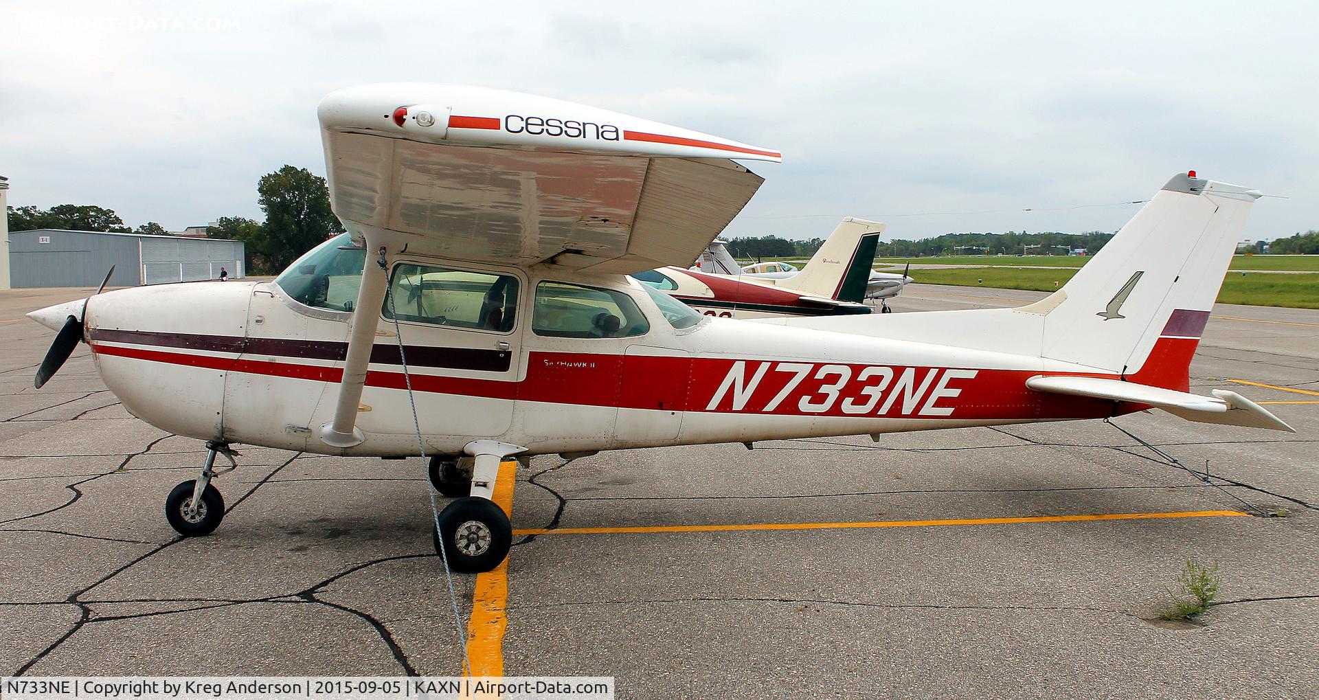 N733NE, 1976 Cessna 172N C/N 17268413, Cessna 172N Skyhawk on the line.