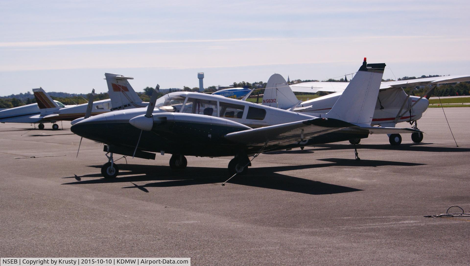 N5EB, 1967 Piper PA-30-160 B Twin Comanche C/N 30-1474, parked
