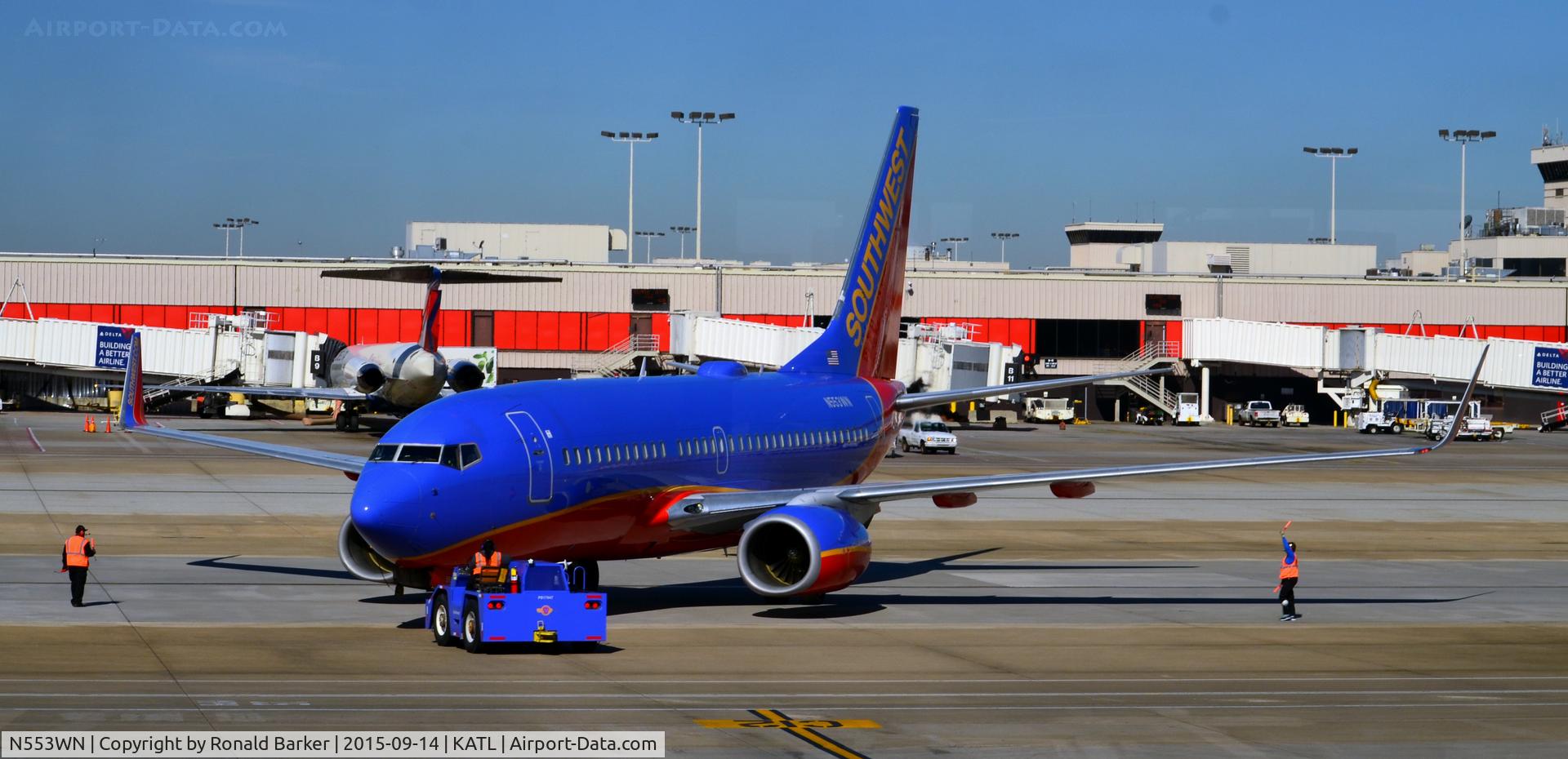 N553WN, 2002 Boeing 737-7BX C/N 30745, Taxi Atlanta