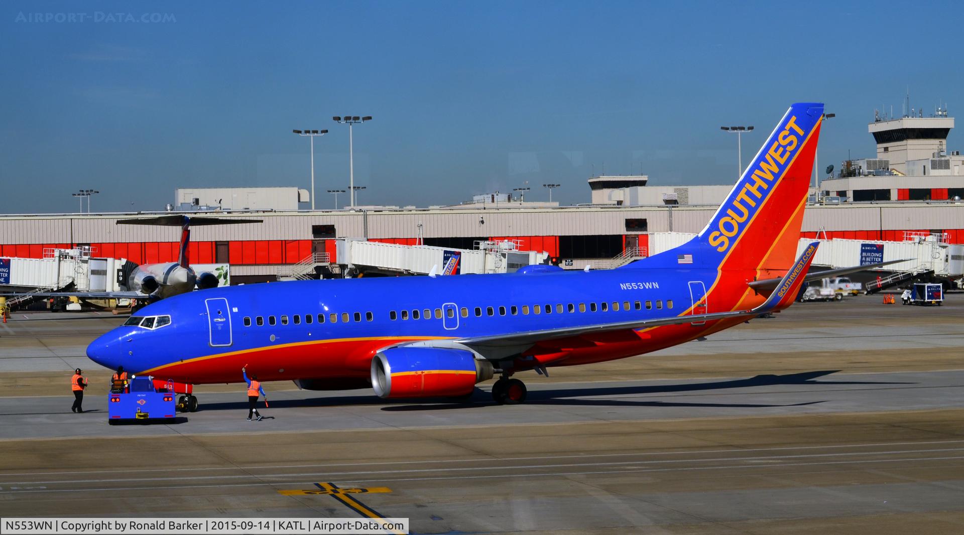 N553WN, 2002 Boeing 737-7BX C/N 30745, Taxi Atlanta