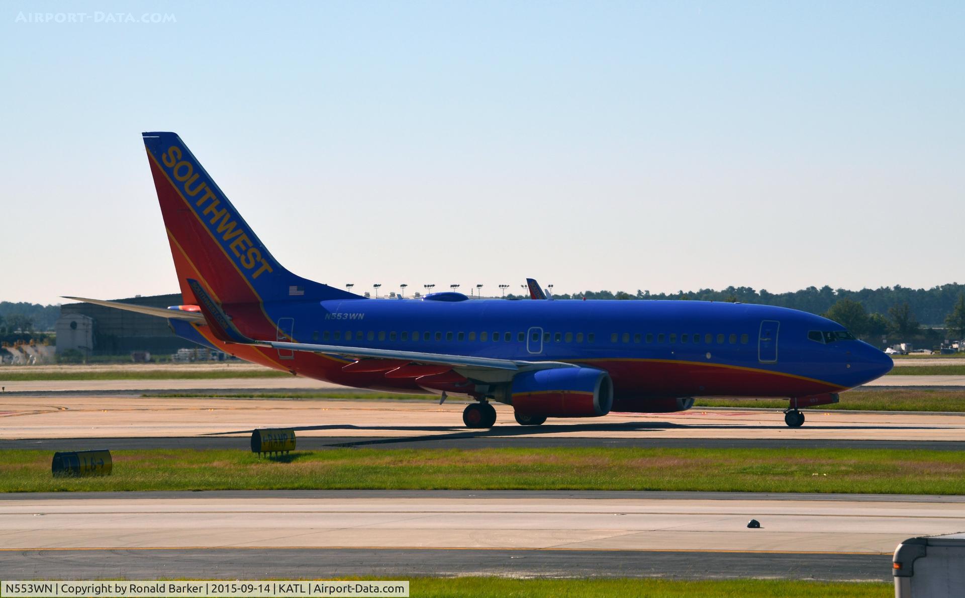 N553WN, 2002 Boeing 737-7BX C/N 30745, Taxi Atlanta