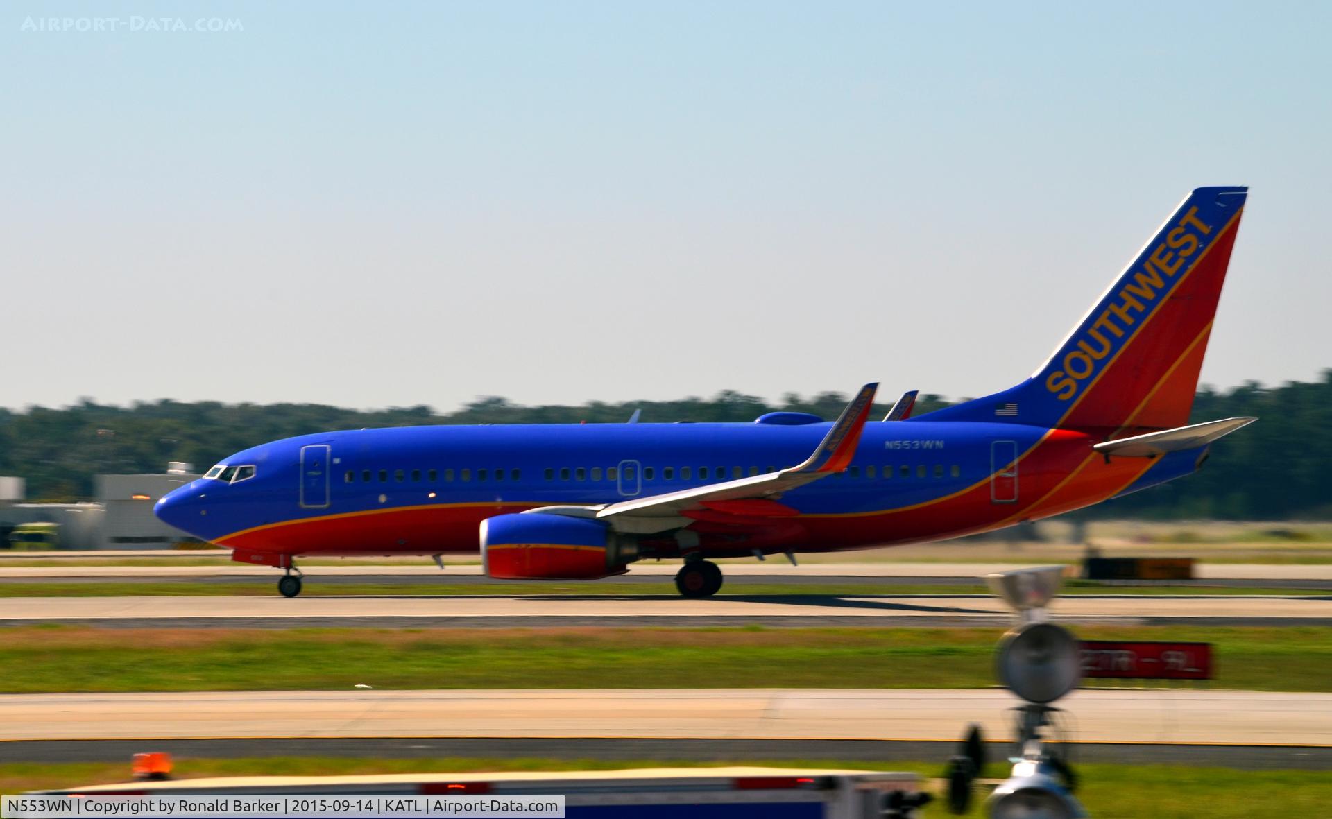 N553WN, 2002 Boeing 737-7BX C/N 30745, Takeoff  Atlanta