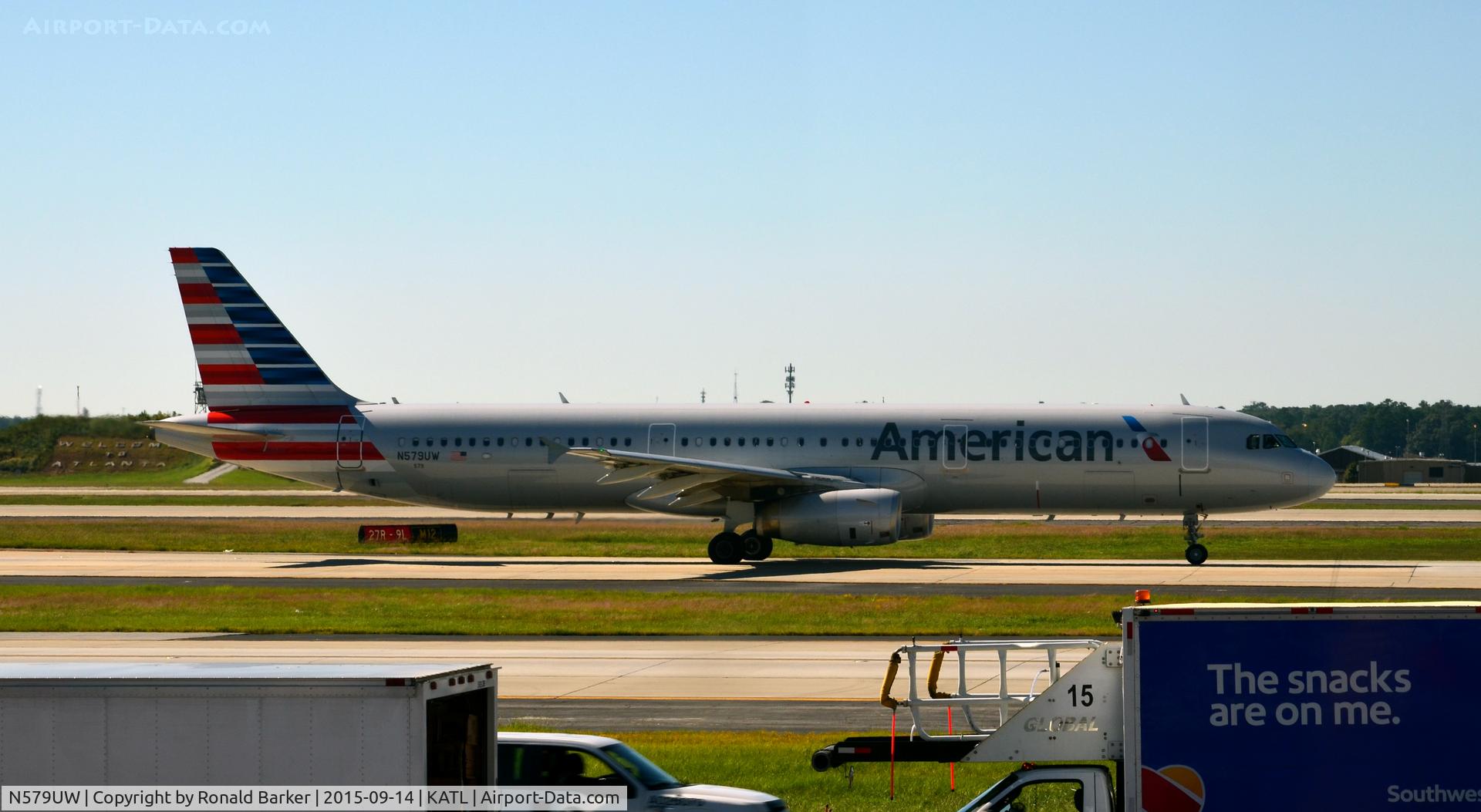 N579UW, 2014 Airbus A321-231 C/N 6100, Taxi Atlanta