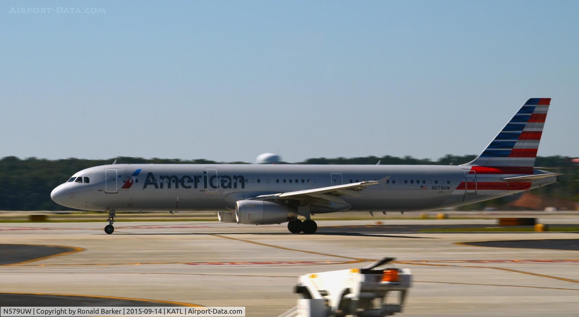 N579UW, 2014 Airbus A321-231 C/N 6100, Takeoff Atlanta