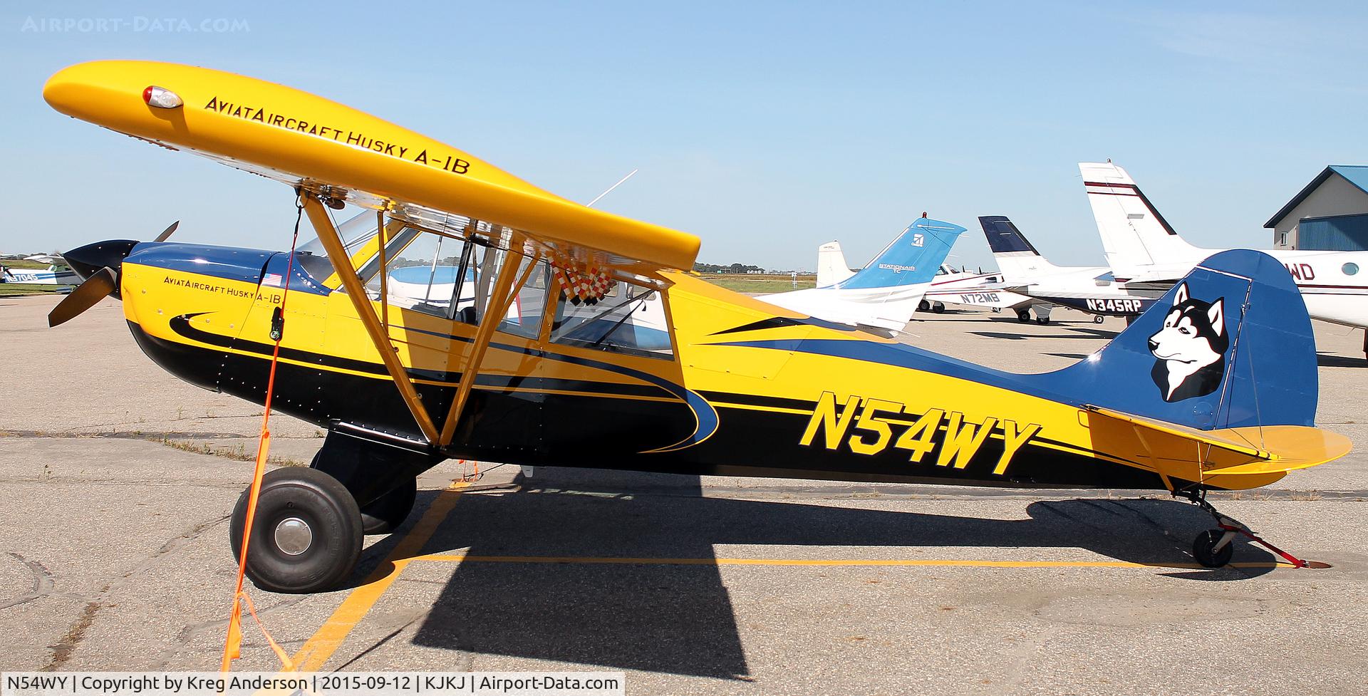 N54WY, 2013 Aviat A-1B Husky C/N 3126, 2015 Moorhead Airport Fly-in