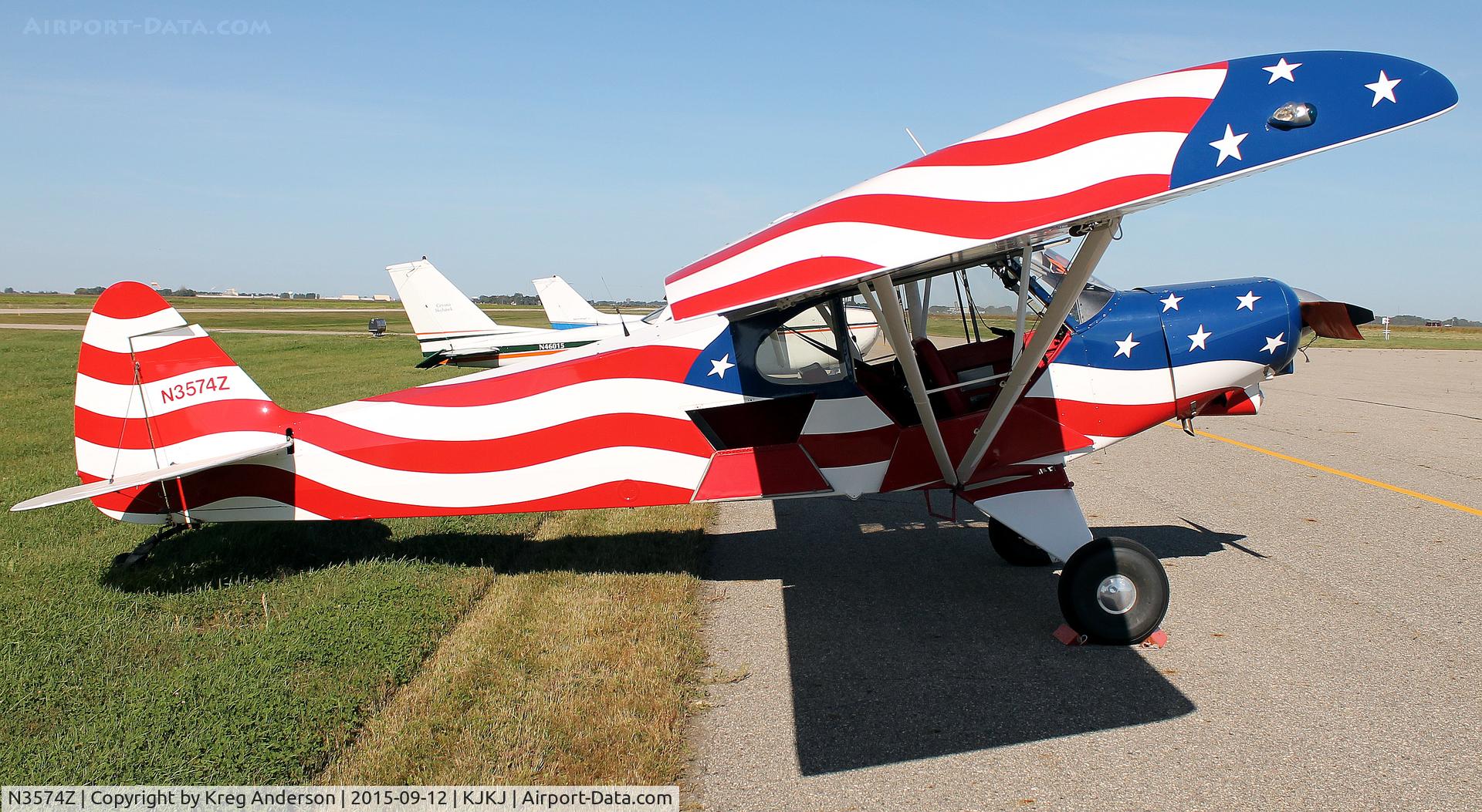 N3574Z, 1960 Piper PA-18-150 Super Cub C/N 18-7360, 2015 Moorhead Airport Fly-in