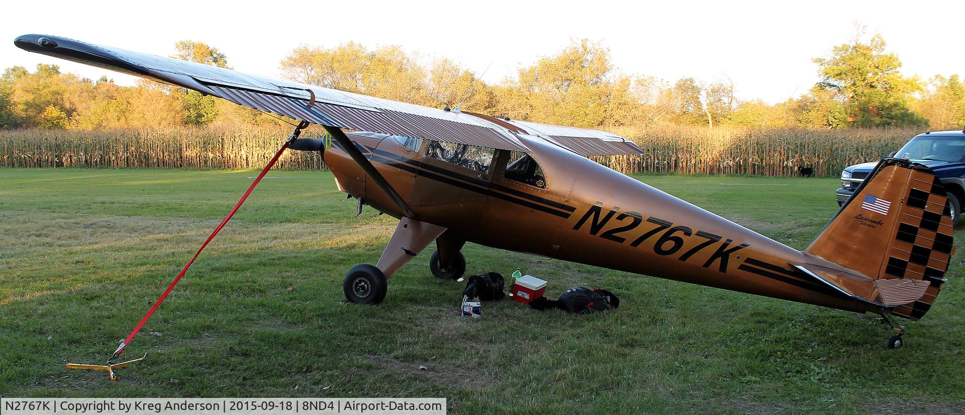 N2767K, 1947 Luscombe 8E Silvaire C/N 5494, 2015 EAA Chapter 1342 Fall Hog Roast and Camp Out