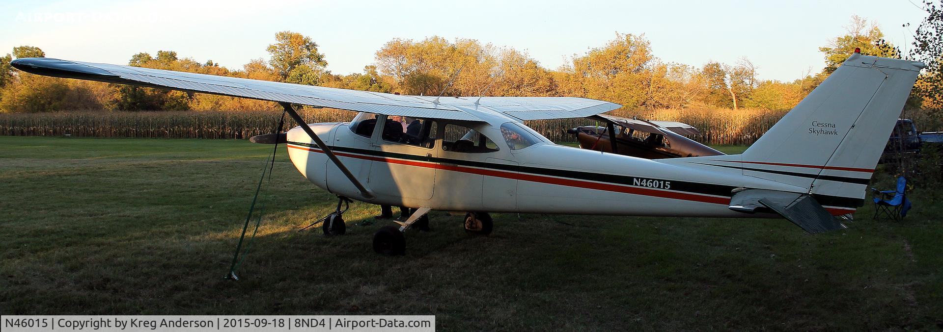 N46015, 1968 Cessna 172I C/N 17256988, 2015 EAA Chapter 1342 Fall Hog Roast and Camp Out